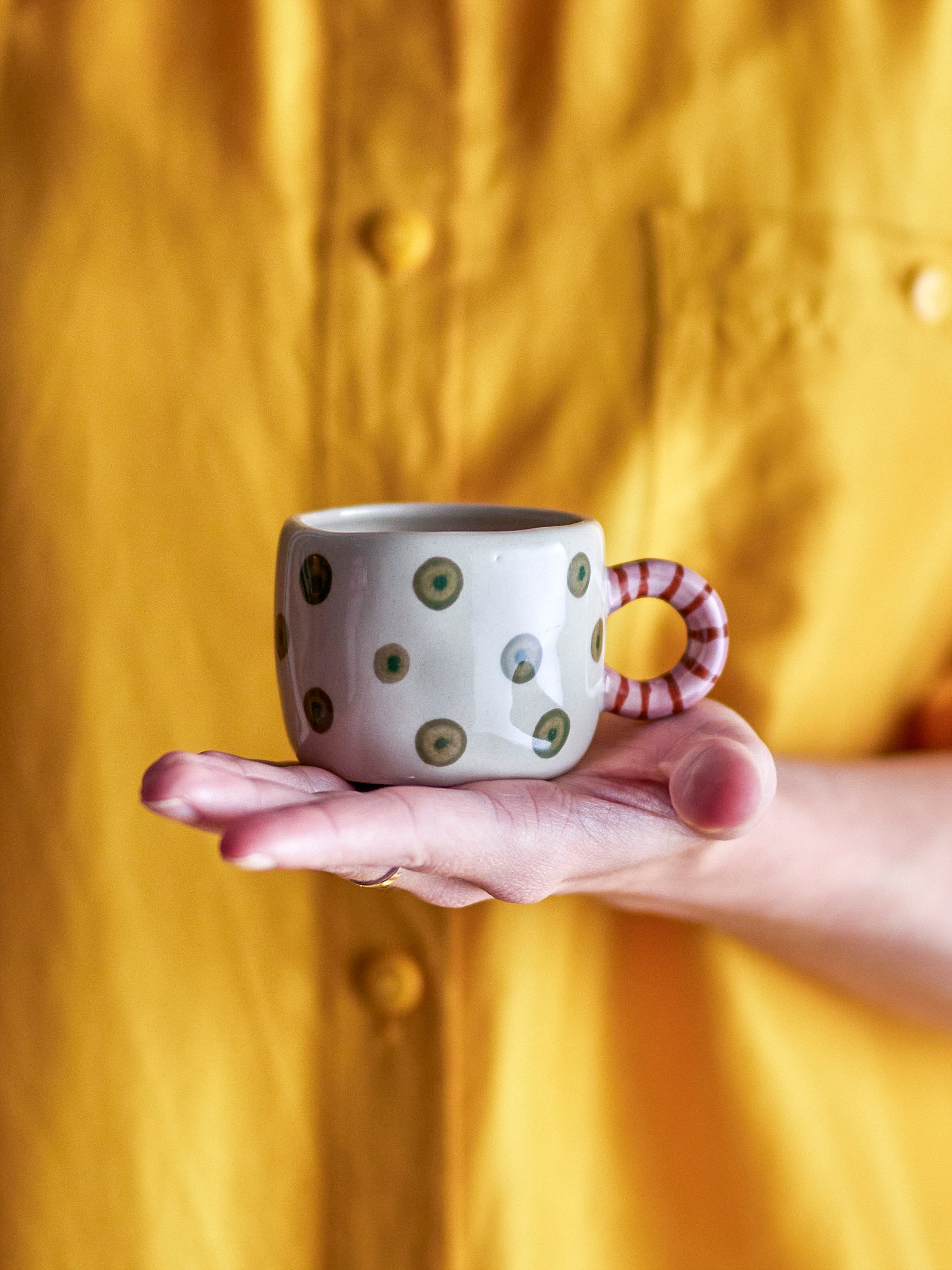 Tasse Nini en grès vert