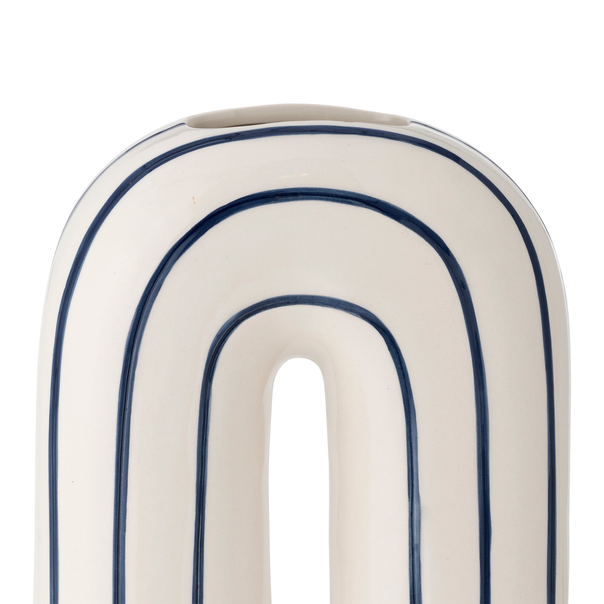 Vase Mae en céramique bleu