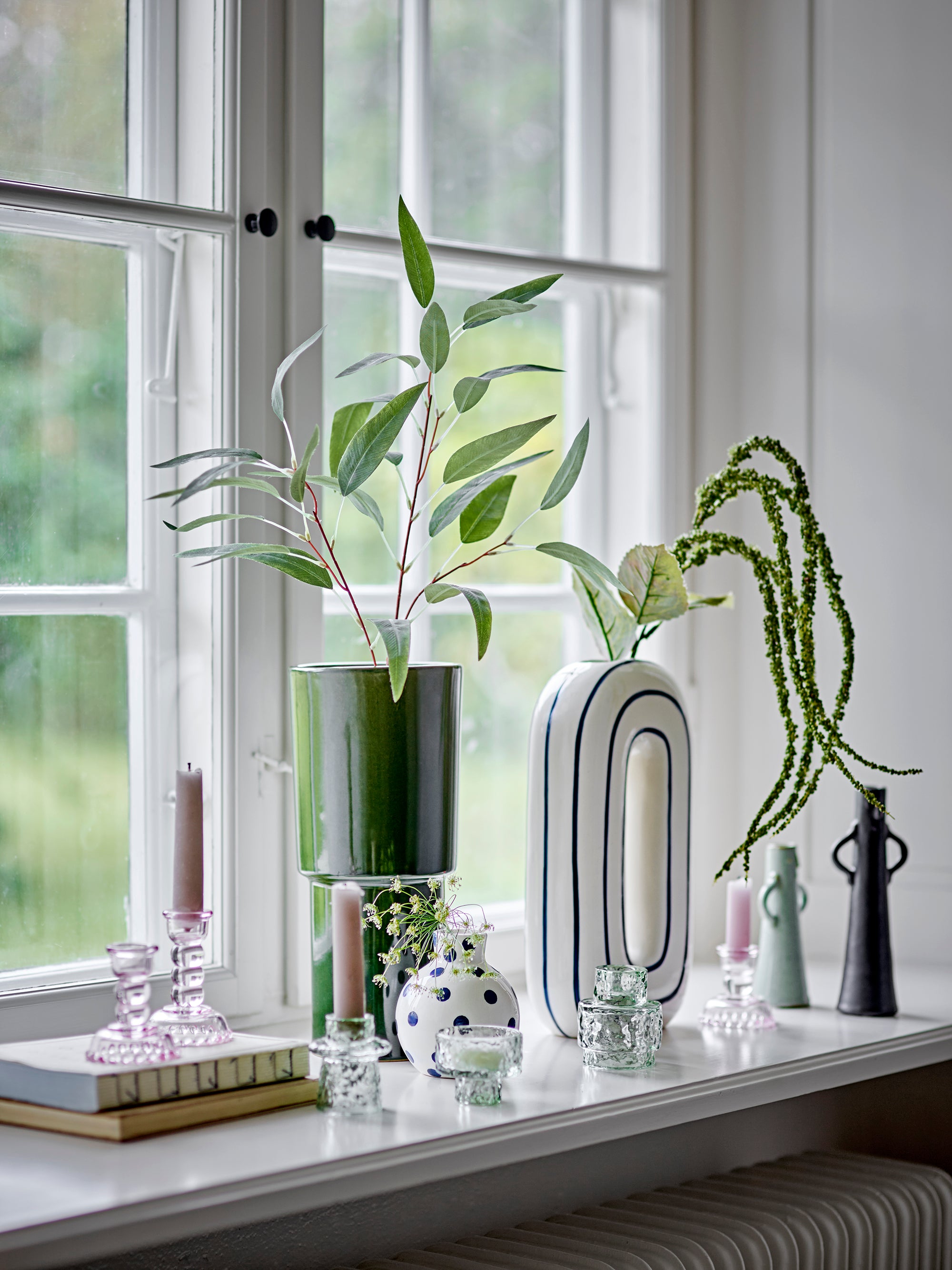 Vase Mae en céramique bleu