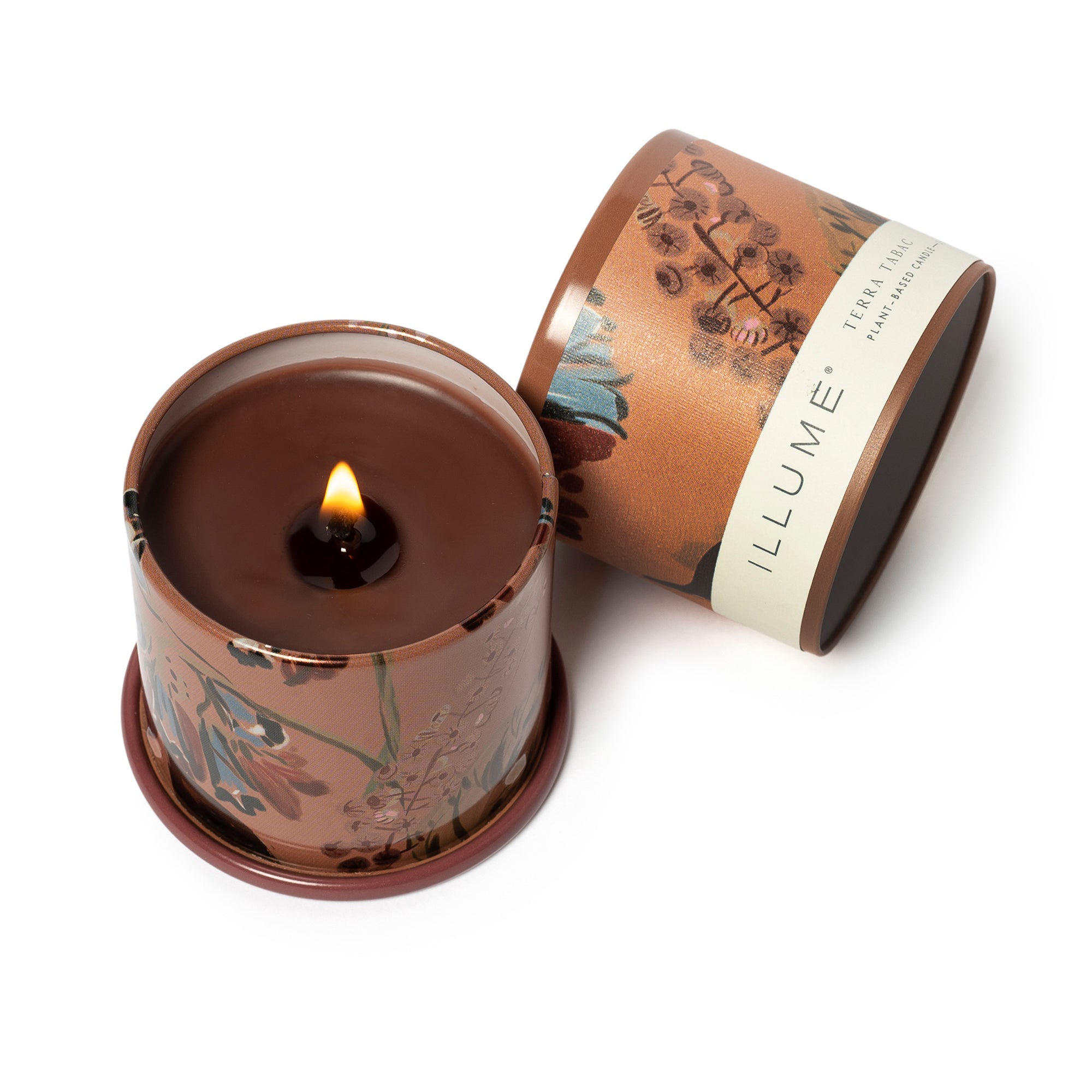 Bougie Demi Vanity marron, terra tabac