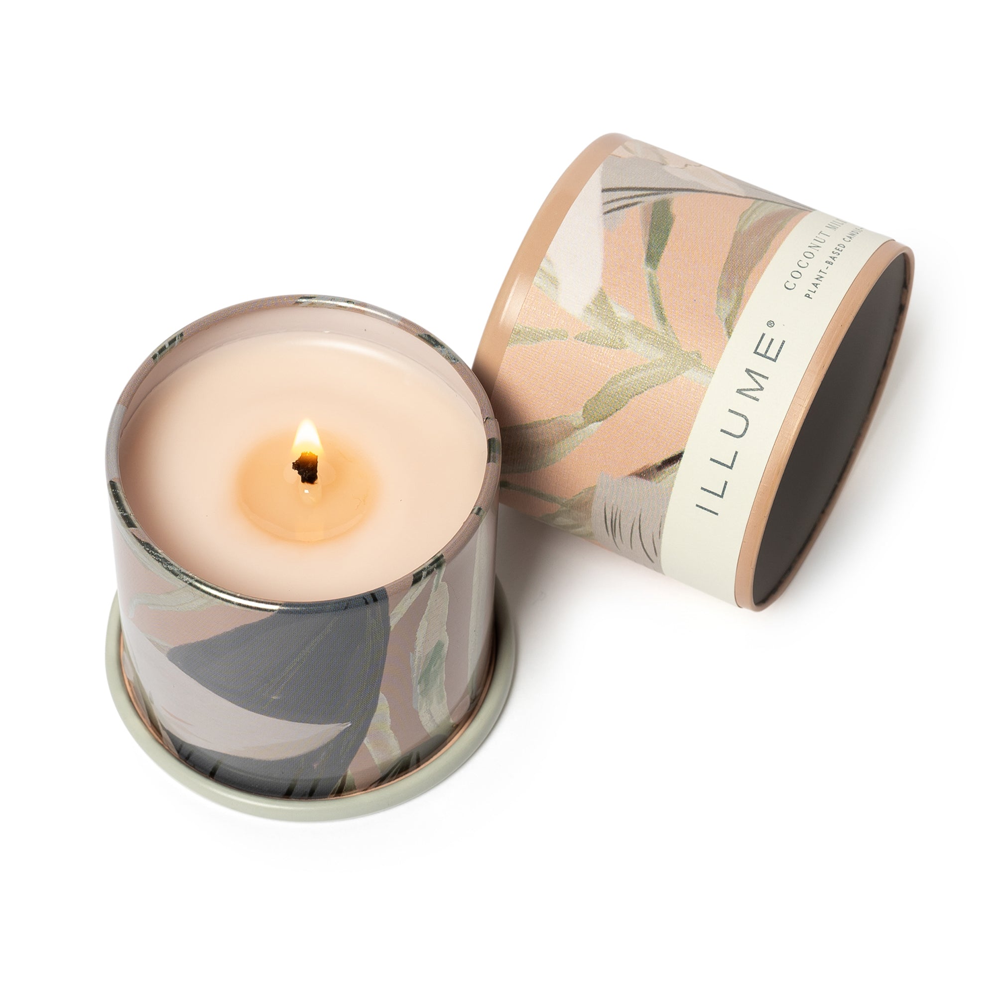 Bougie Demi Vanity rose, lait de coco et mangue