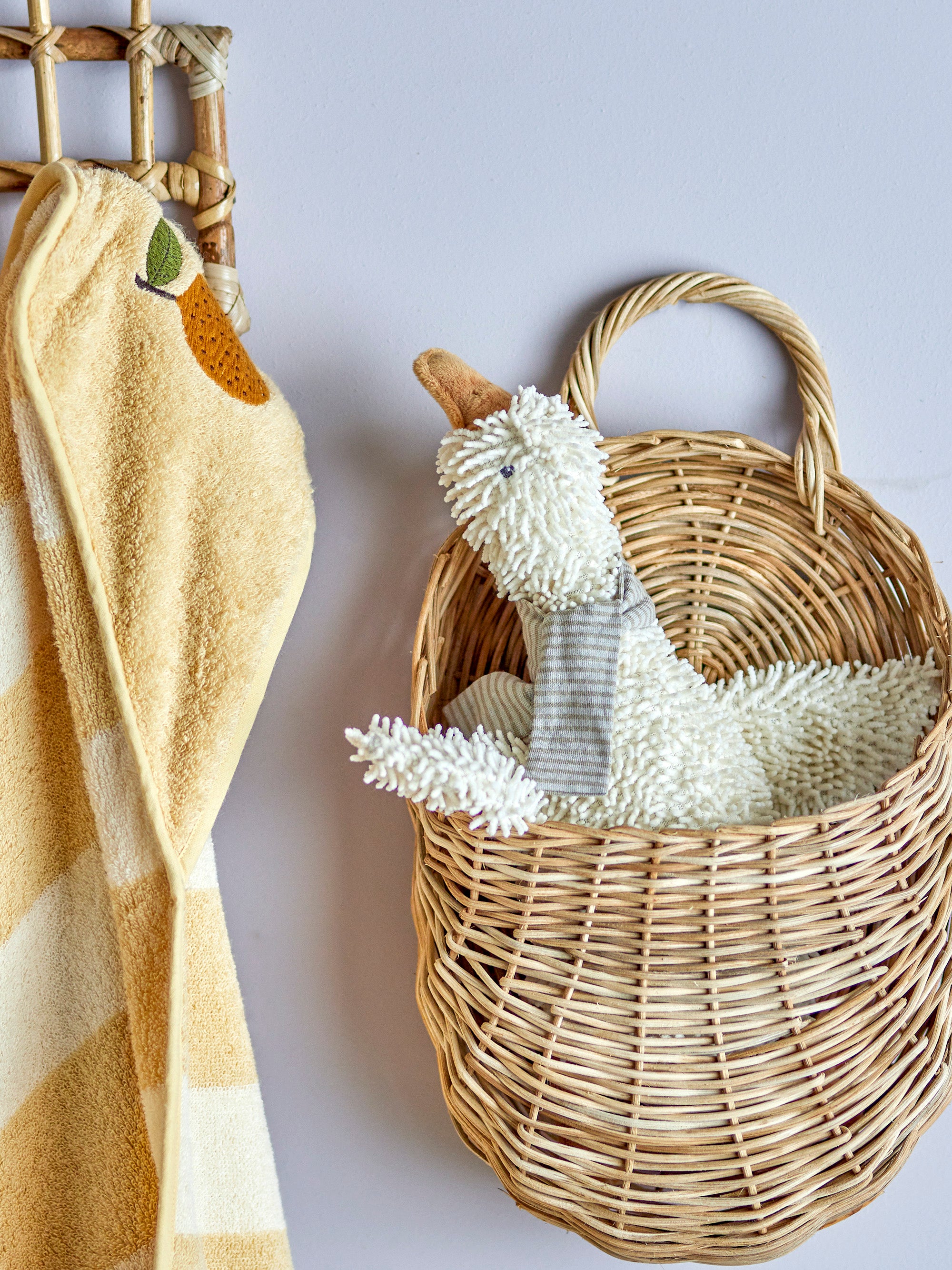 Jouet en peluche blanc Gaspard