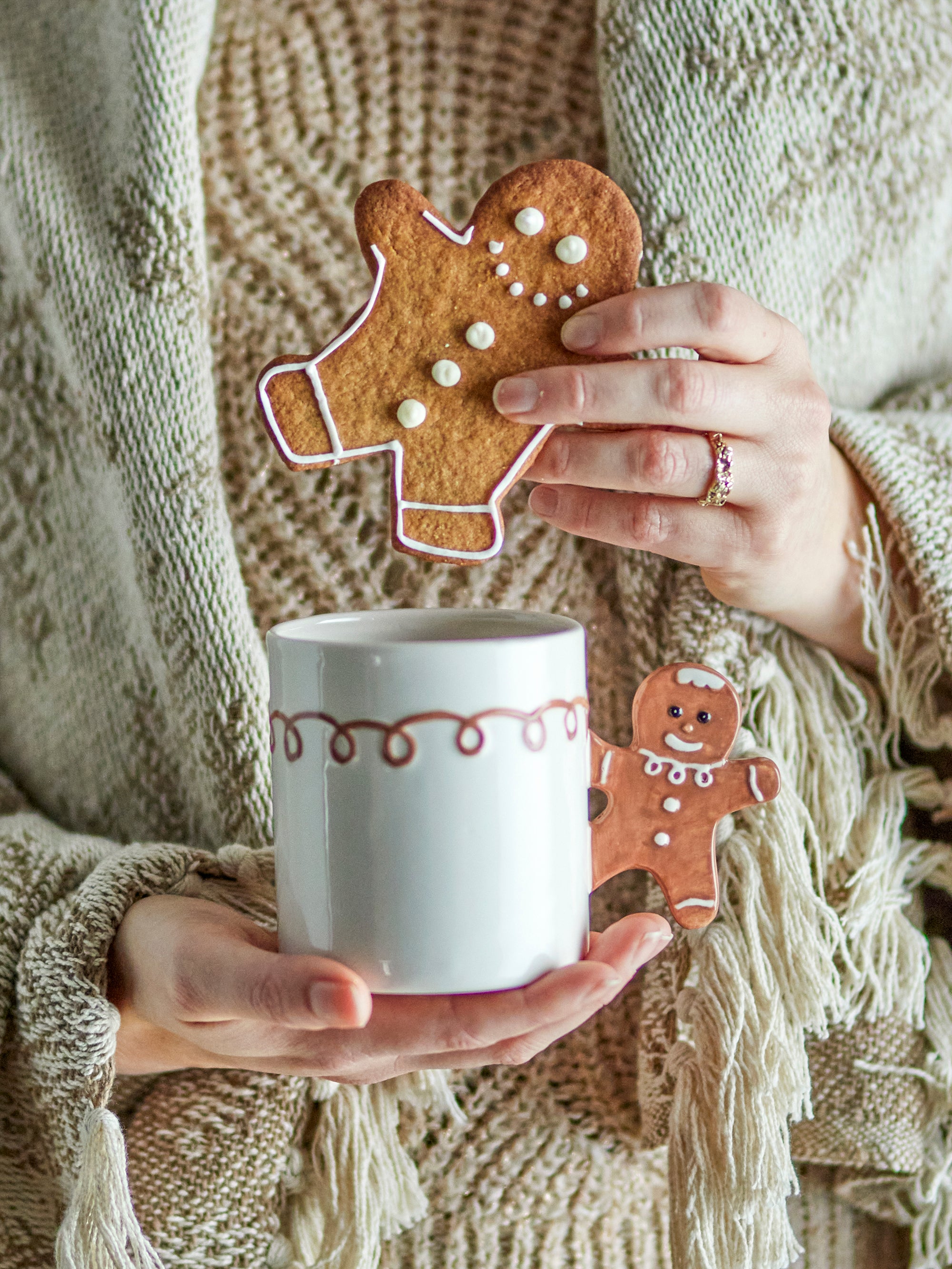 Mug en grès marron Ginnie