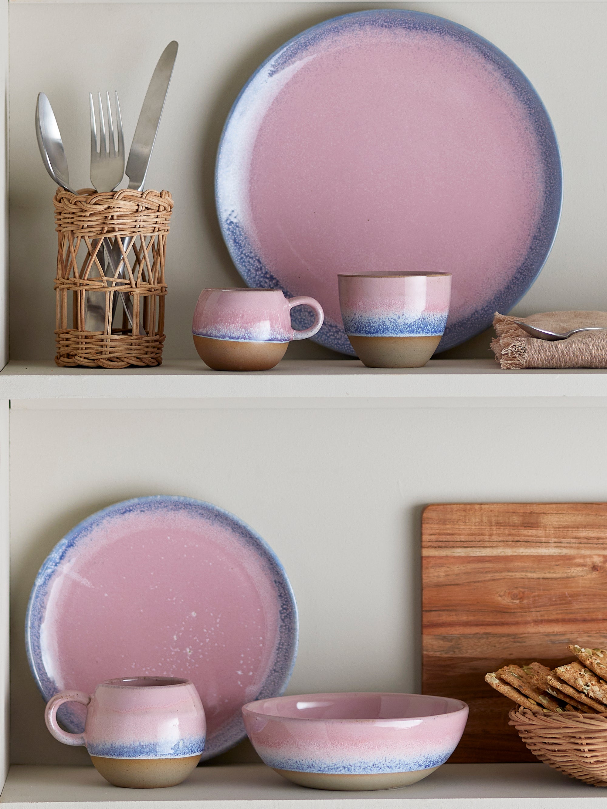 Tasse à expresso en grès rose Paula