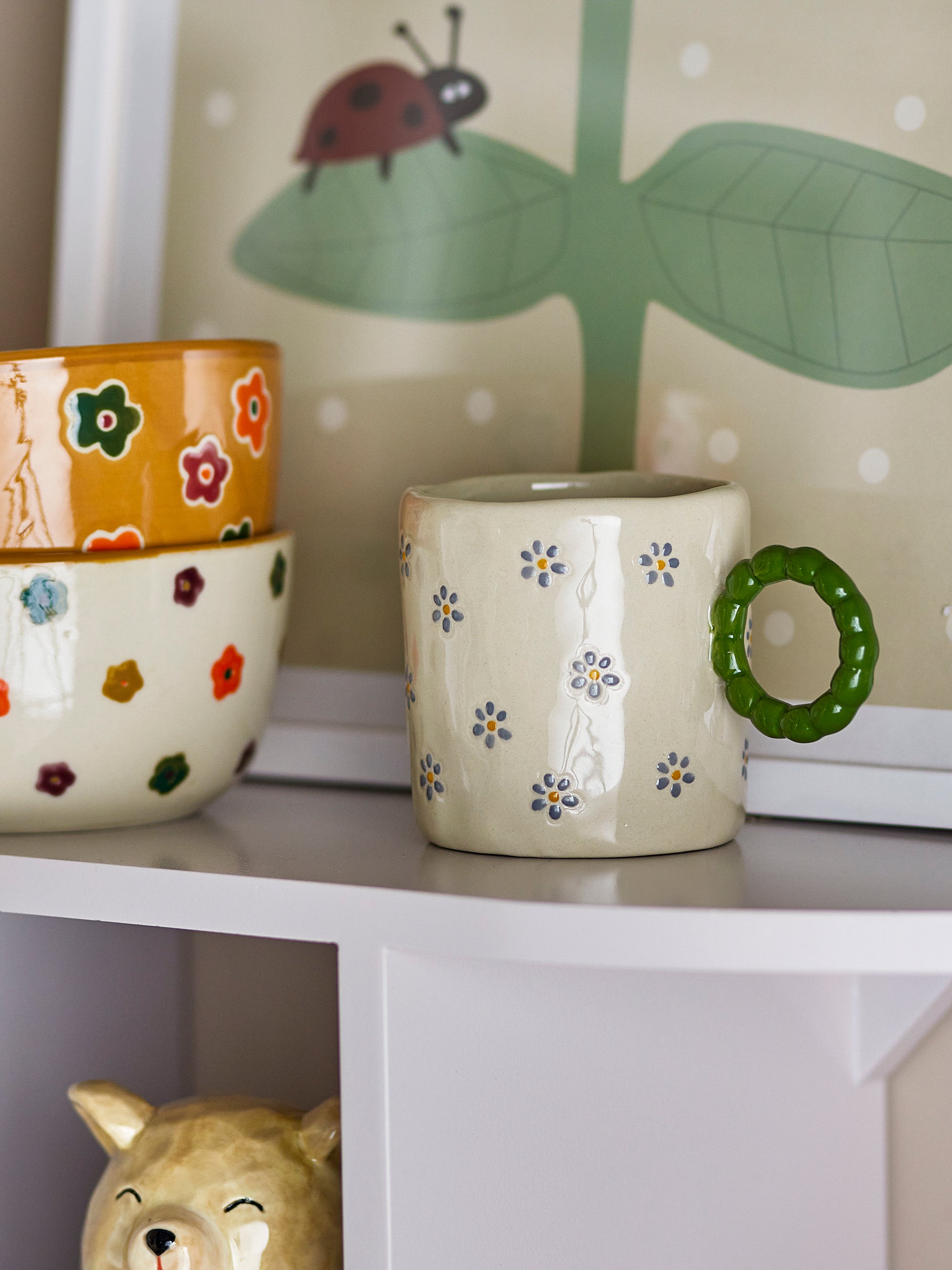 Tasse en grès blanc Dorthea