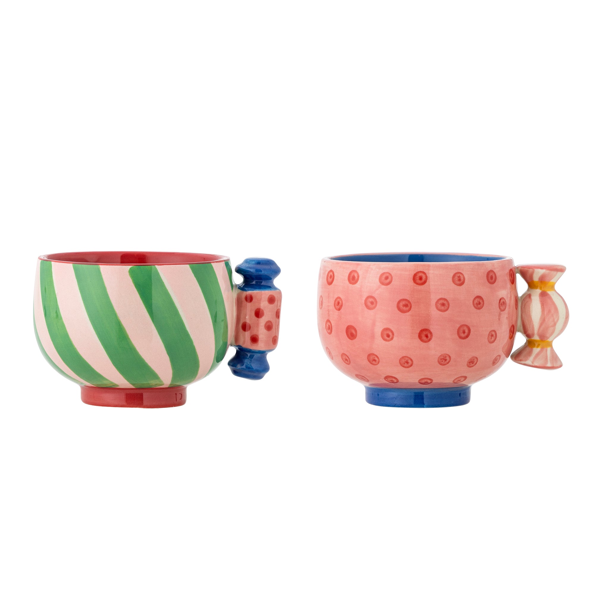 Tasses en grès rose Caramella (set de 2 tasses)