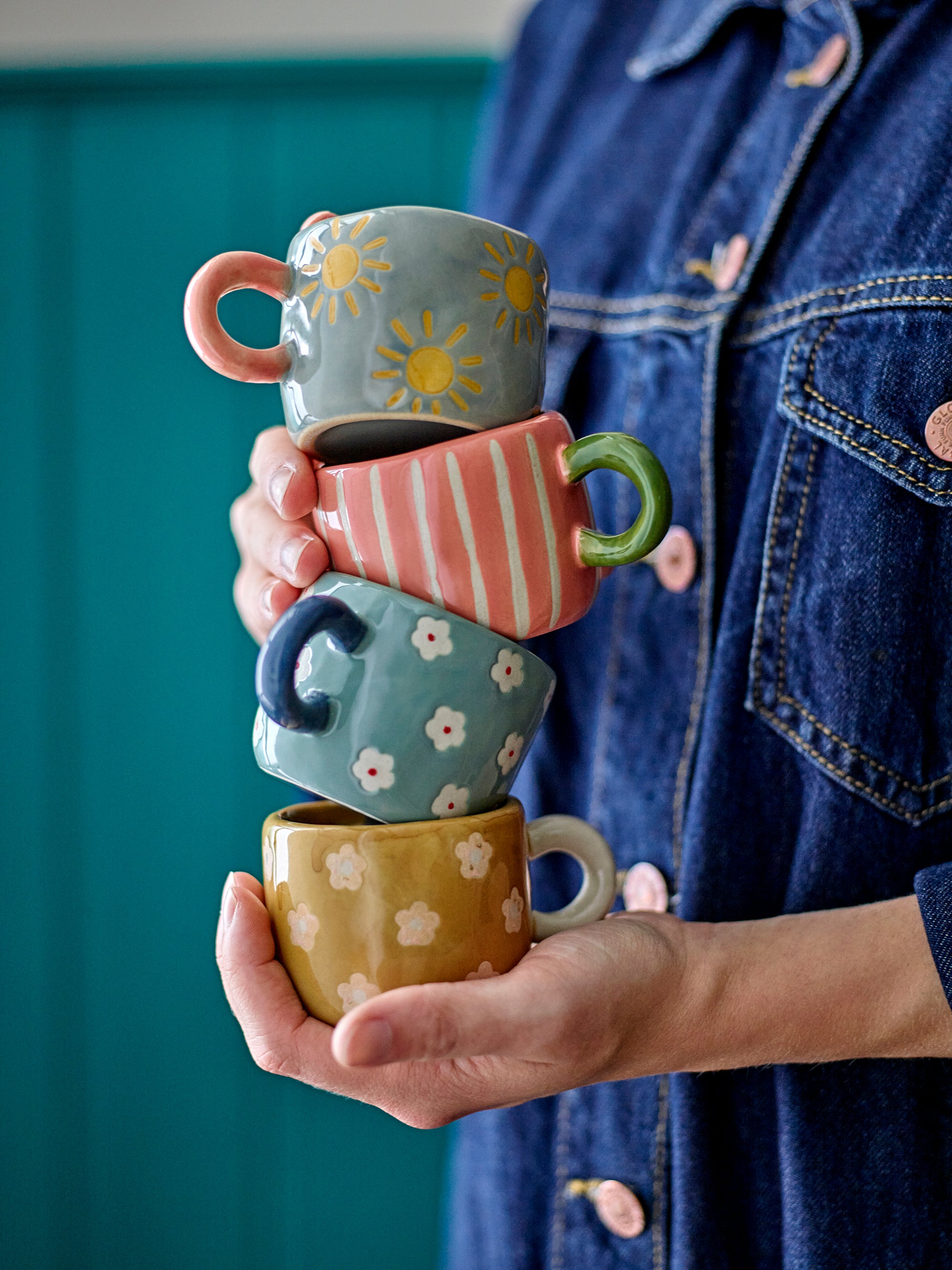 Tasse Nini en grès marron — vue 6 — Bloomingville