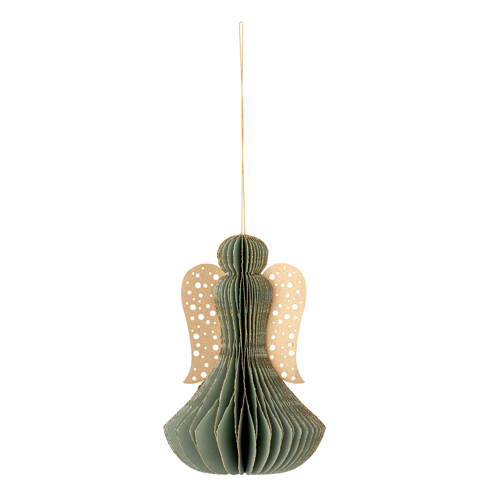 Bibelot en papier verte Ingi