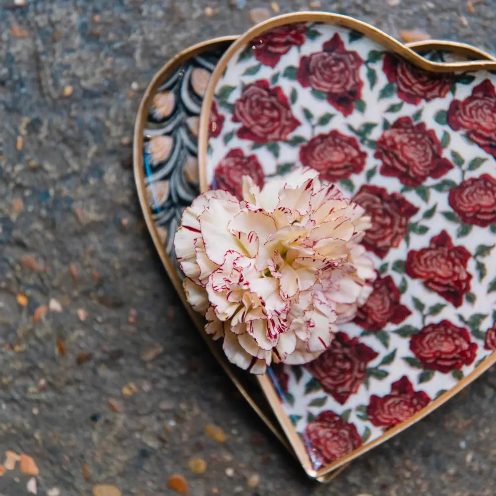 Plateau Coeur Rose