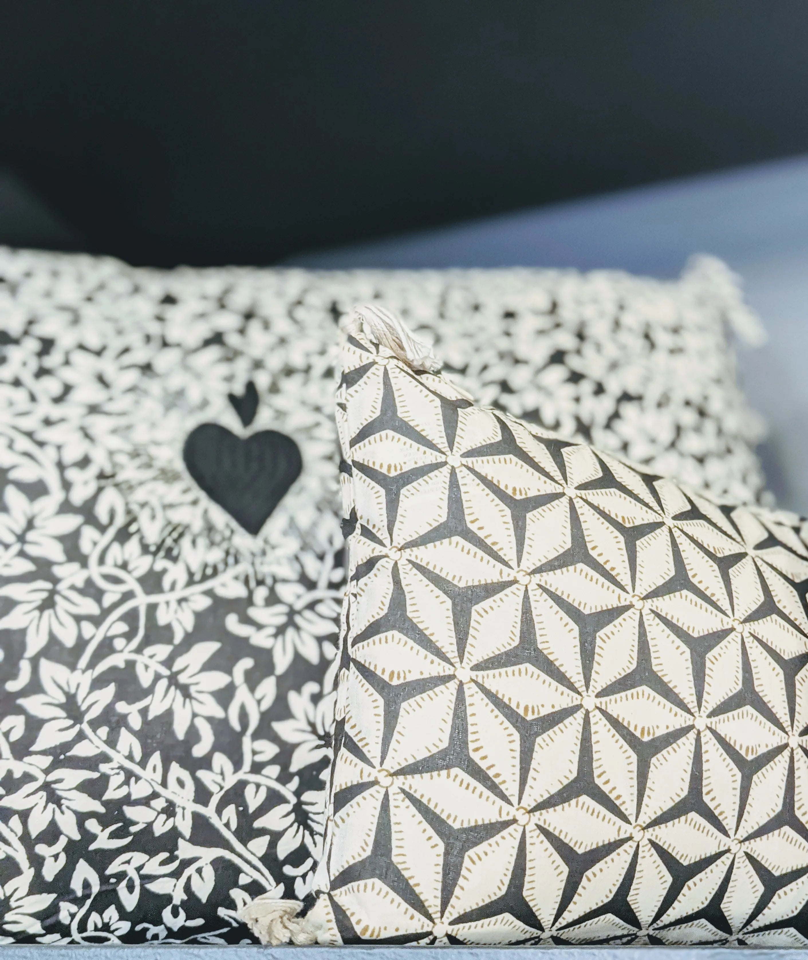 Petit coussin Stars carbone