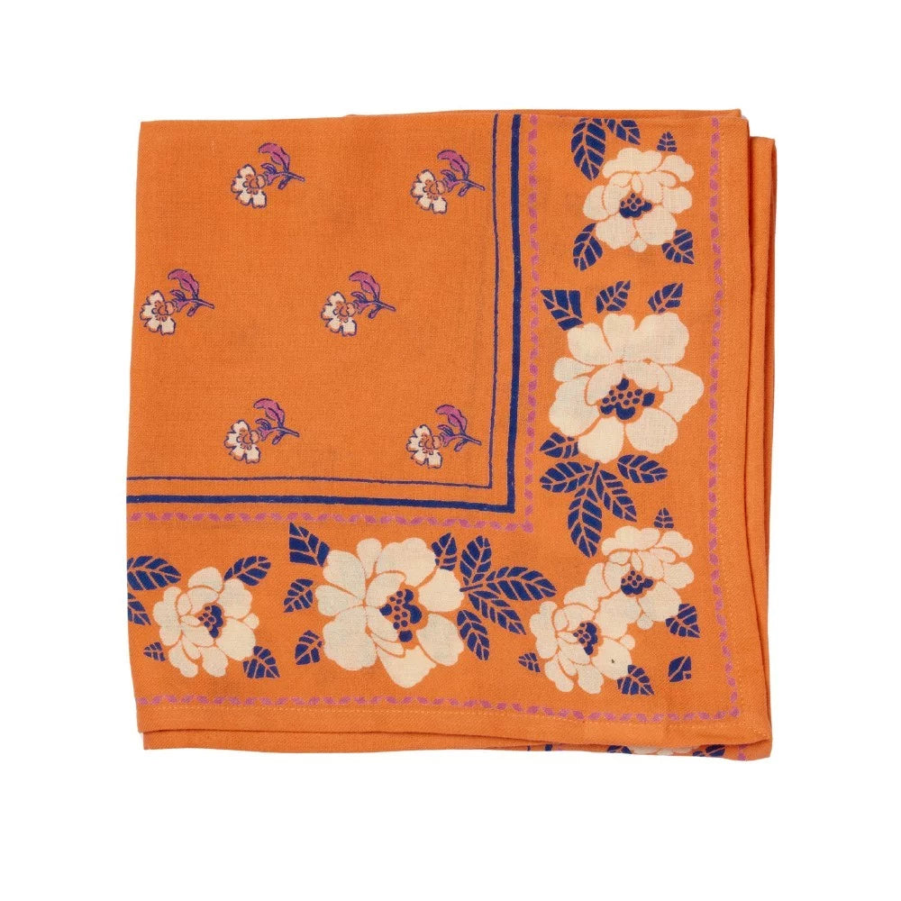 Foulard Indien Nur clémentine