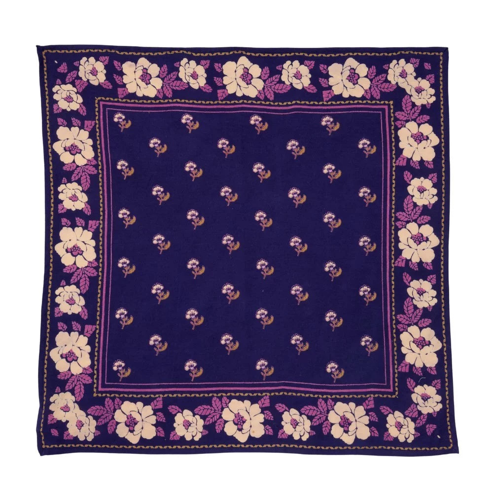 Petit foulard Nur violine indigo