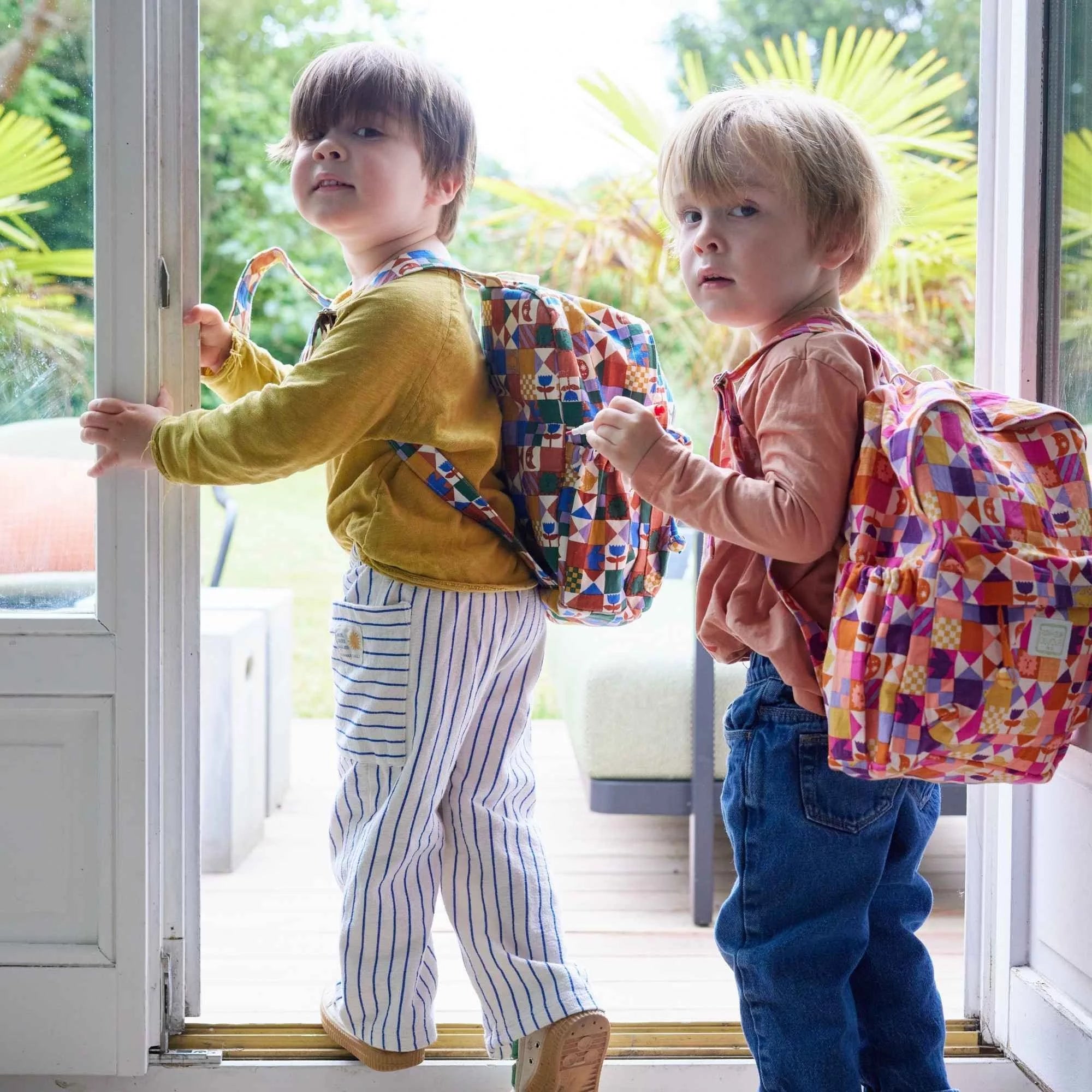 Sac à dos Biscotto Patchy bleu