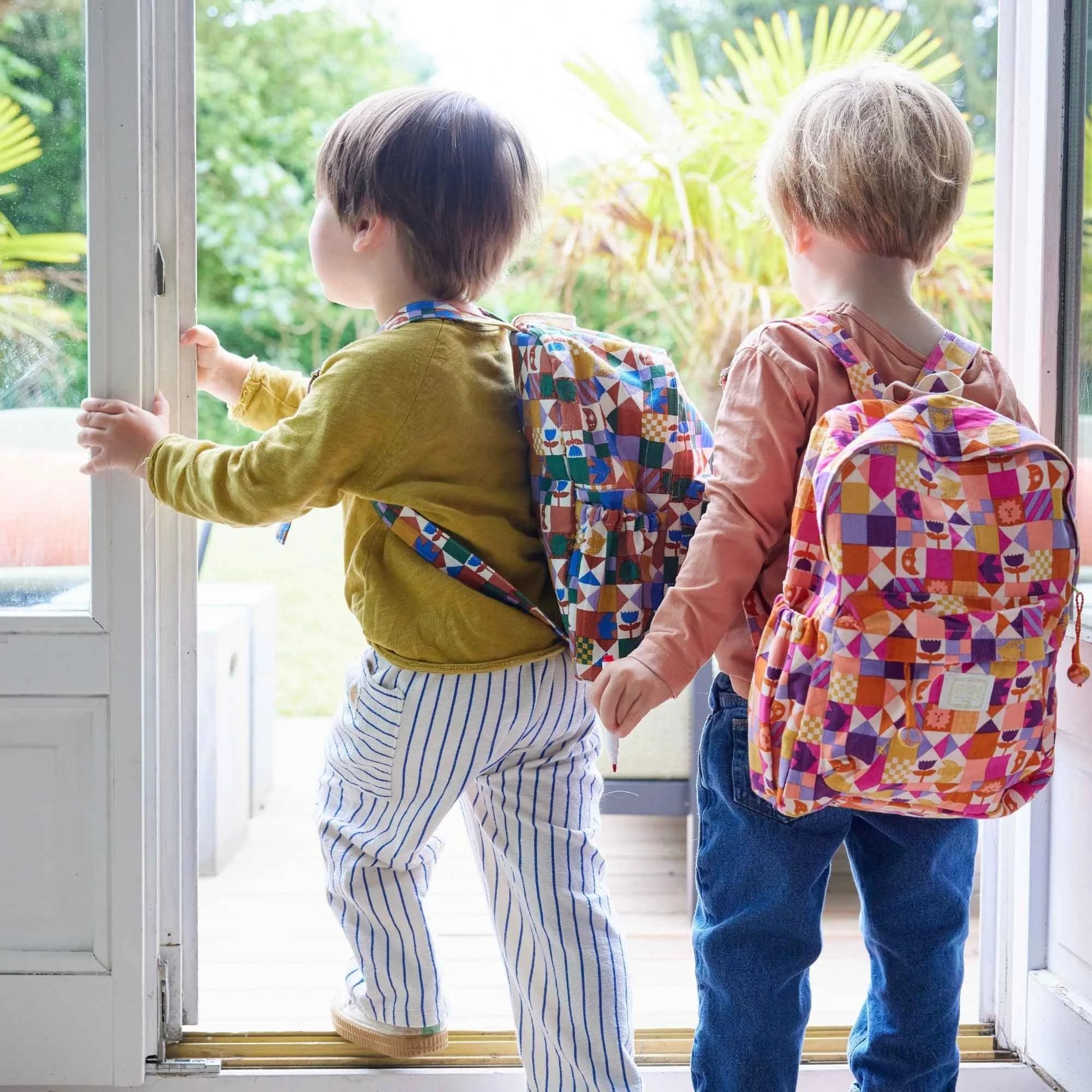 Sac à dos Biscotto Patchy bleu