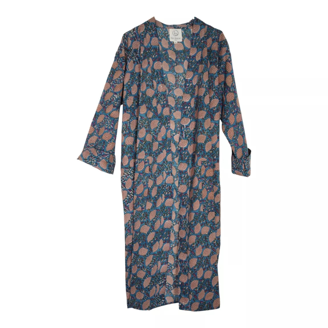 Kimono en coton imprimé fleuri Paloma