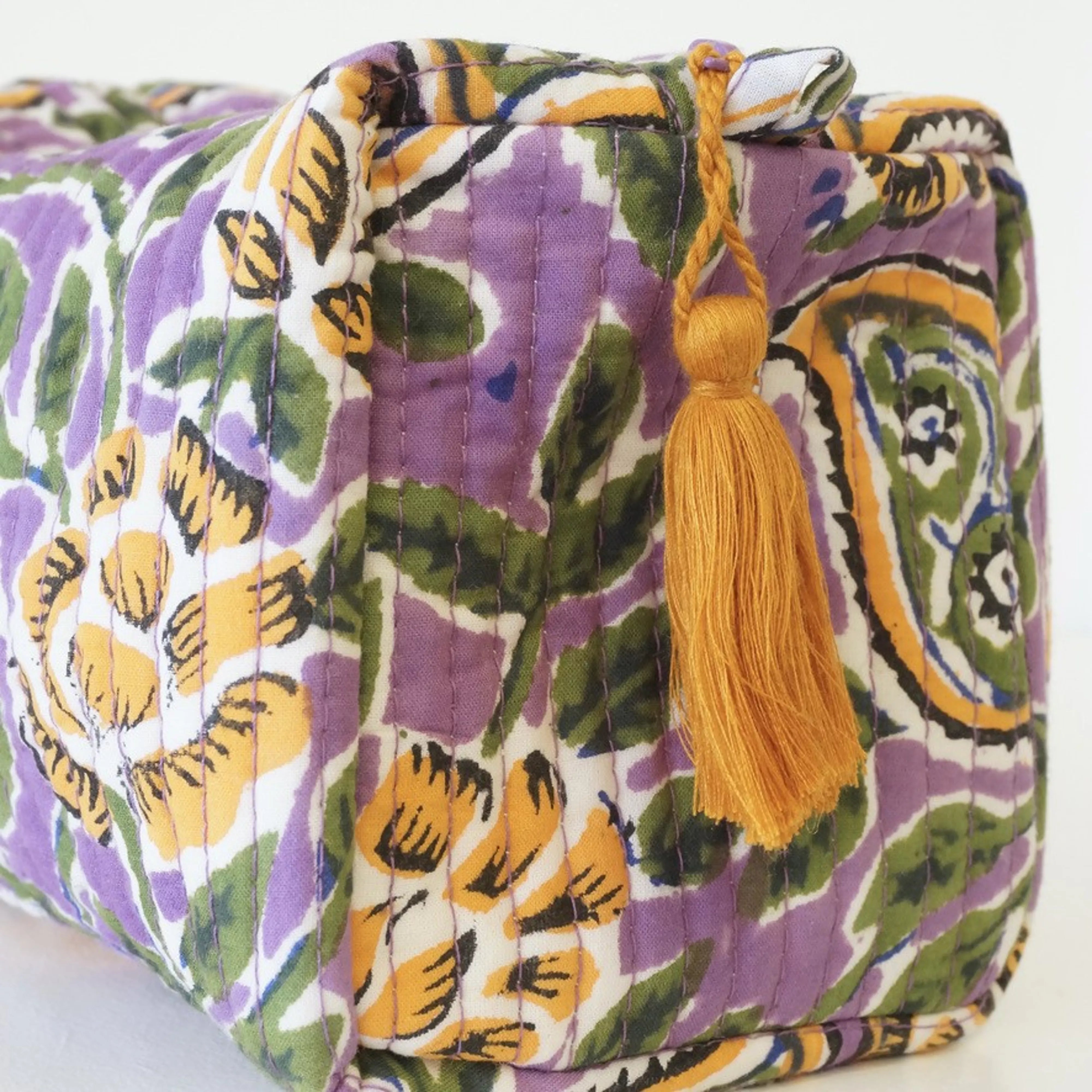 Trousse de toilette en coton imprimé n51
