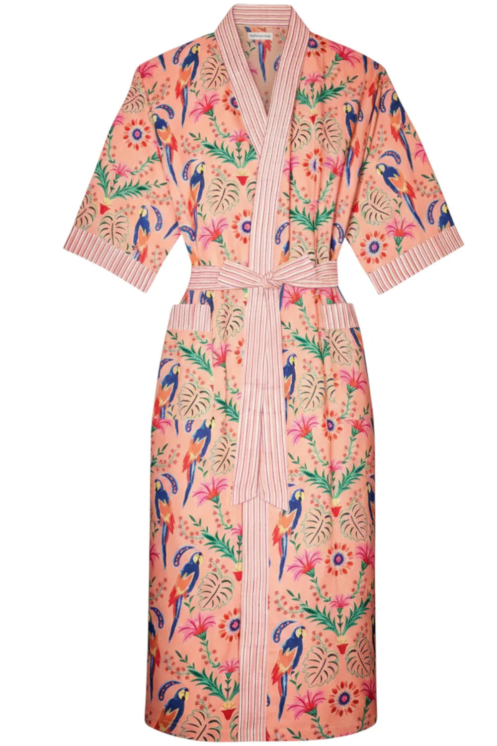 Kimono long Mandu, rose