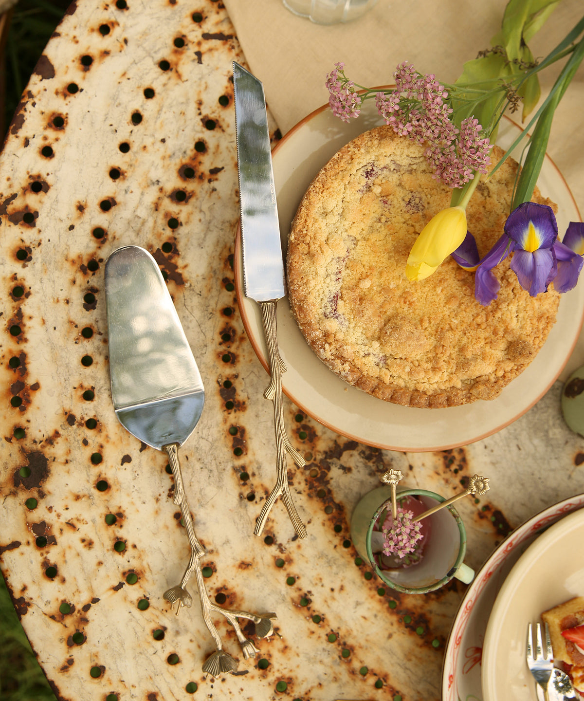 Service à Gâteau Fleur Ava