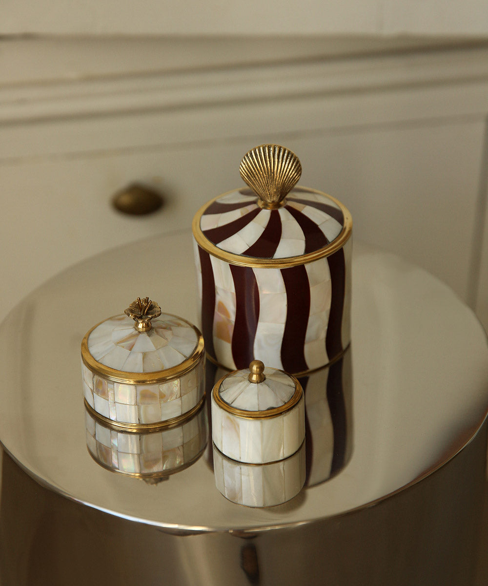 Boîte Circus Abby Shell bordeaux, grande