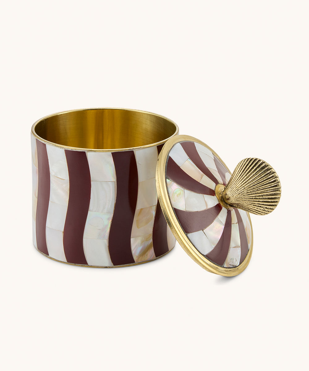 Boîte Circus Abby Shell bordeaux, grande