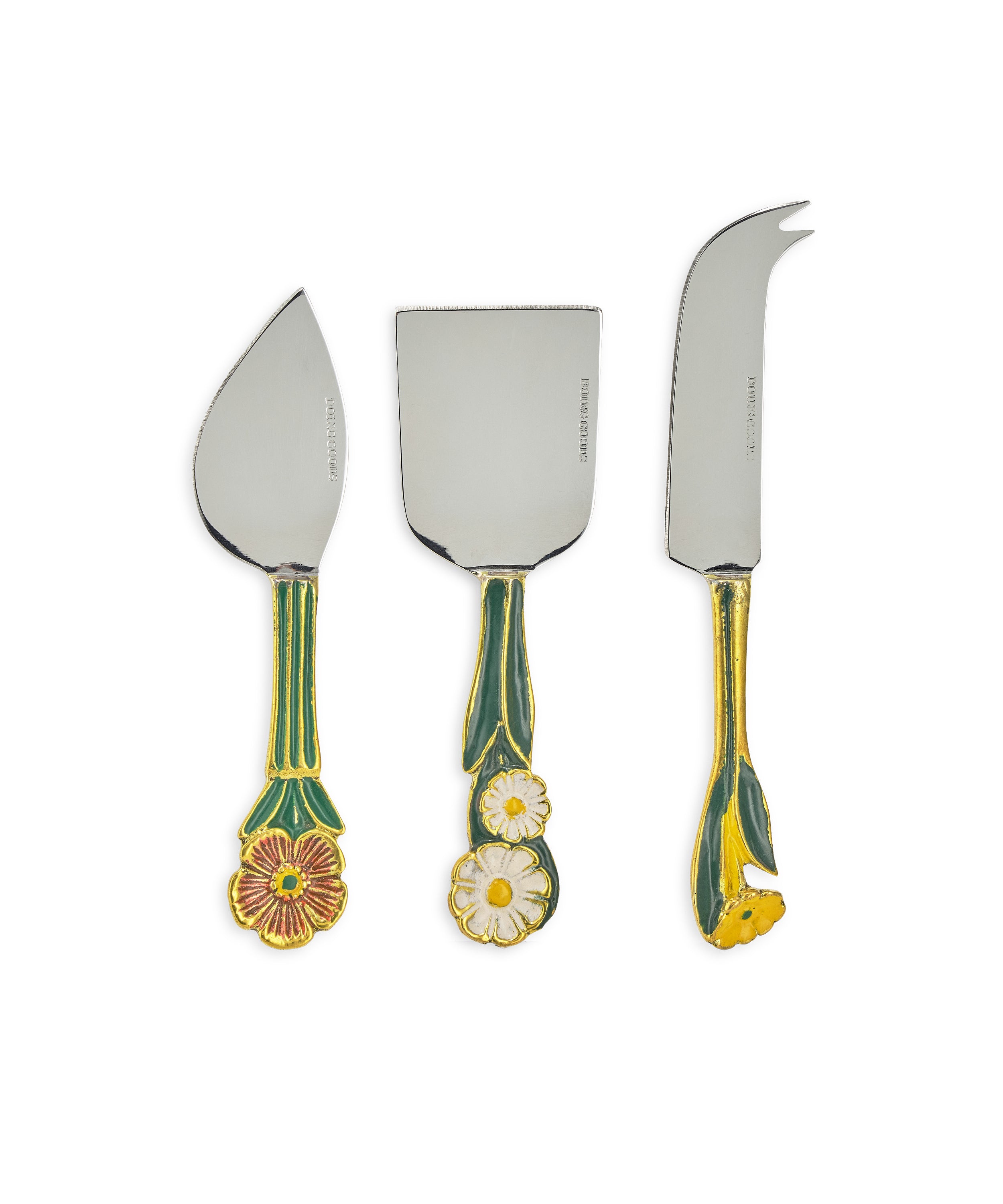 Posy Cheese Knife Set (Set of 3)
