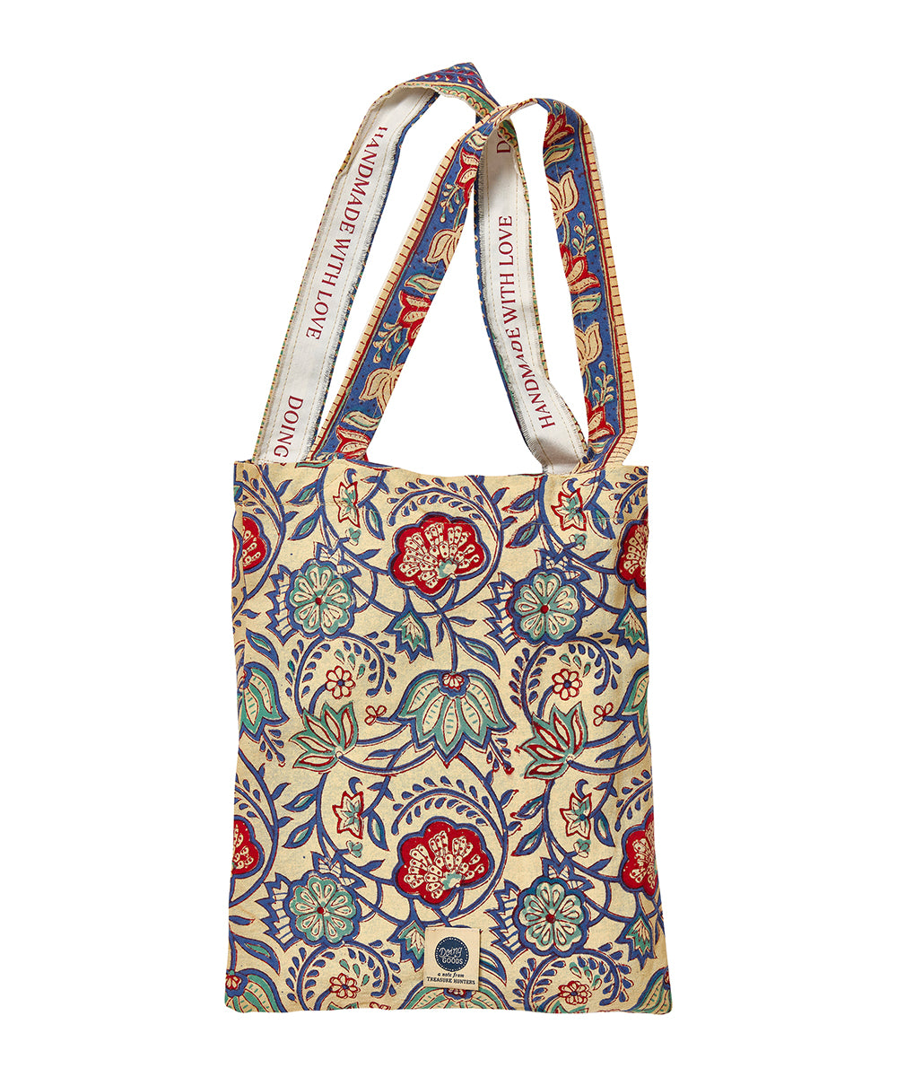 Jeté de coton Bluebell Double avec tote bag