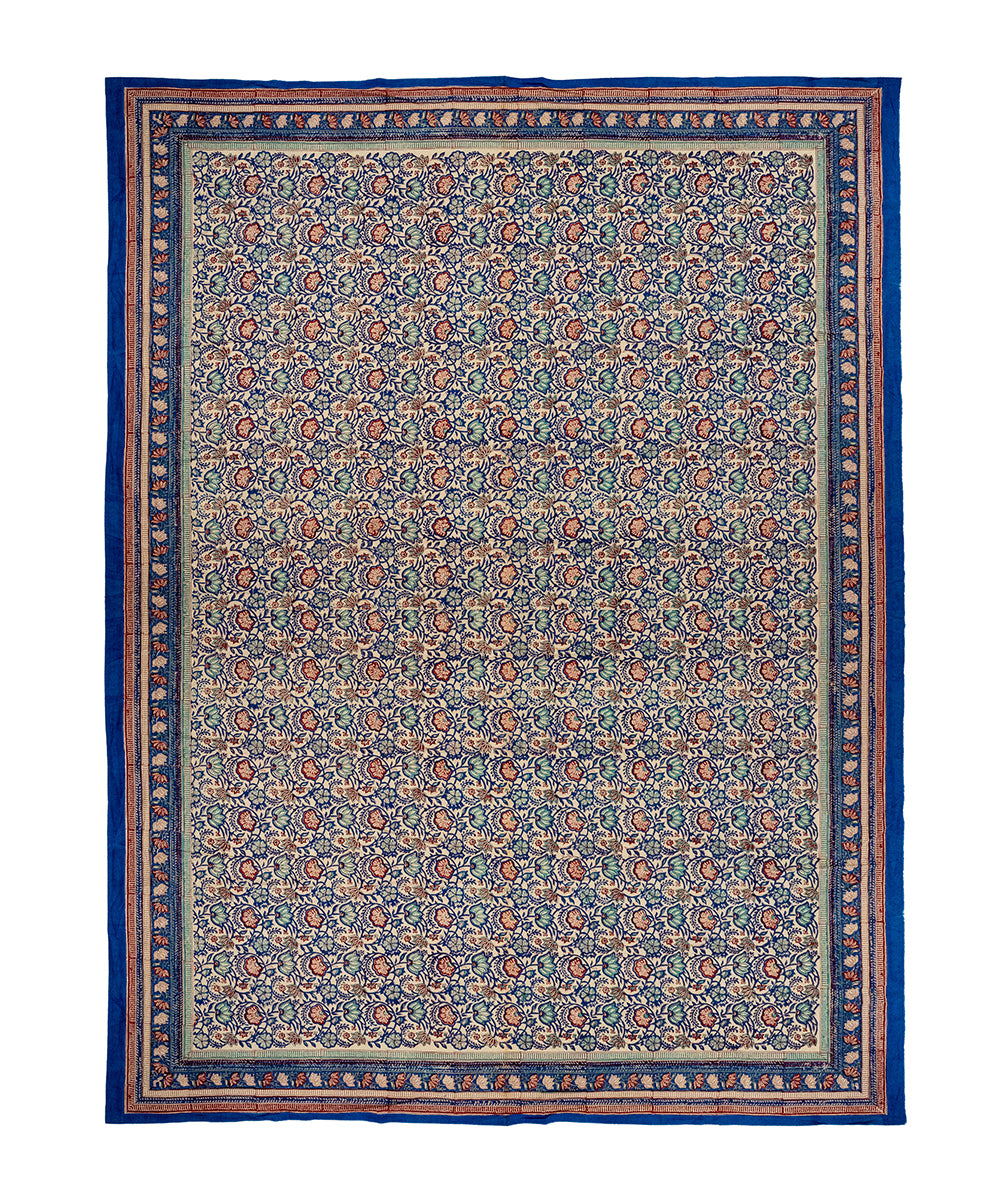Bluebell Double Cotton Throw with Tote Bag