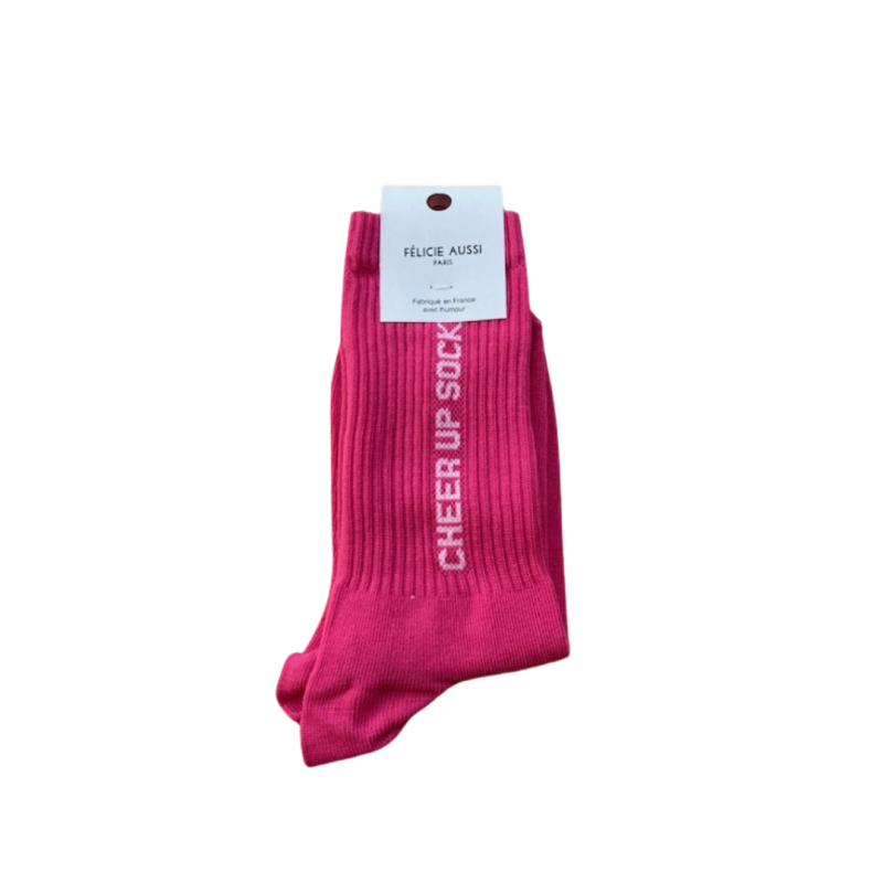 Chaussettes Cheer Up rose fuchsia