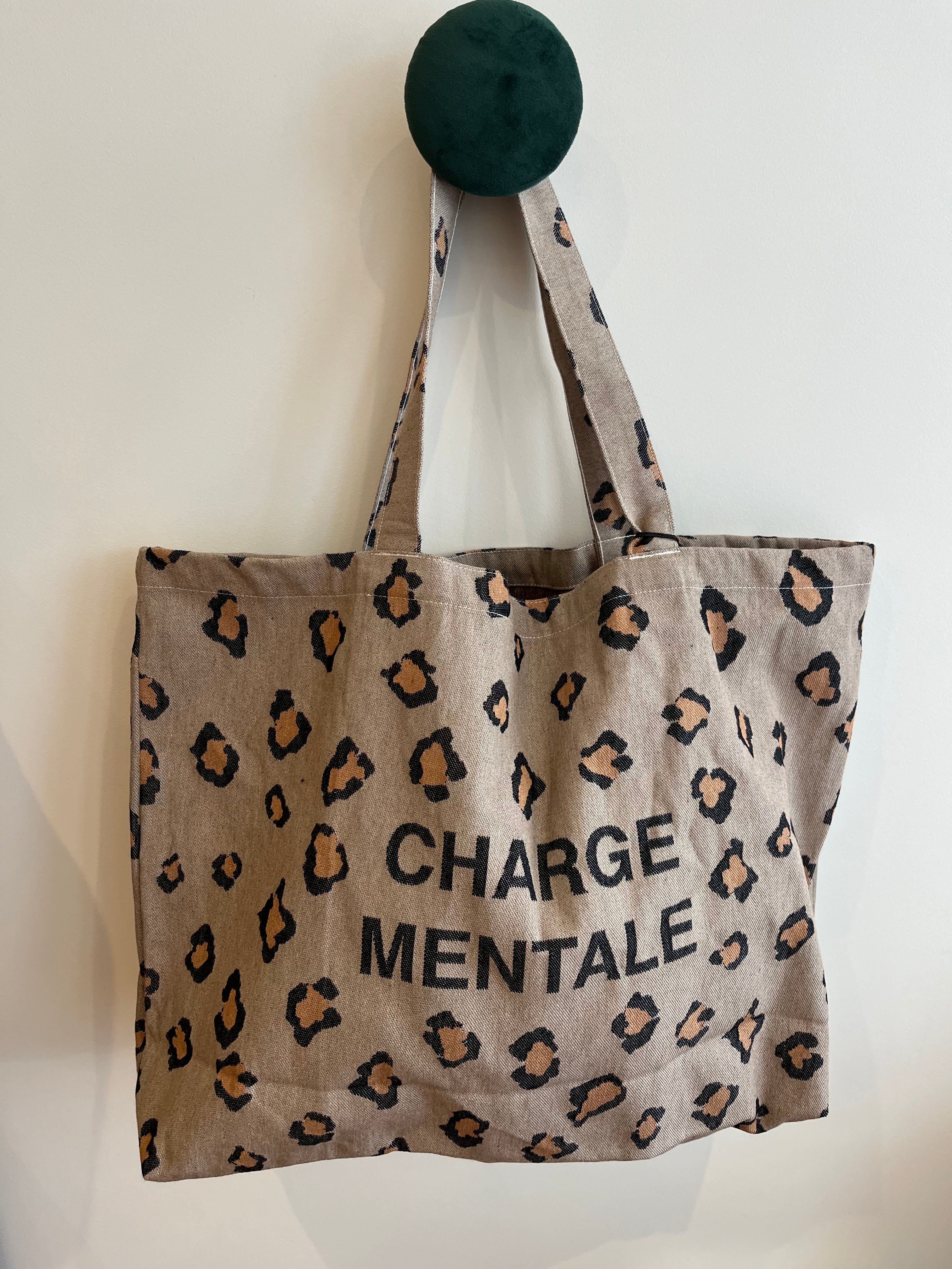 Cabas Charge Mentale léopard
