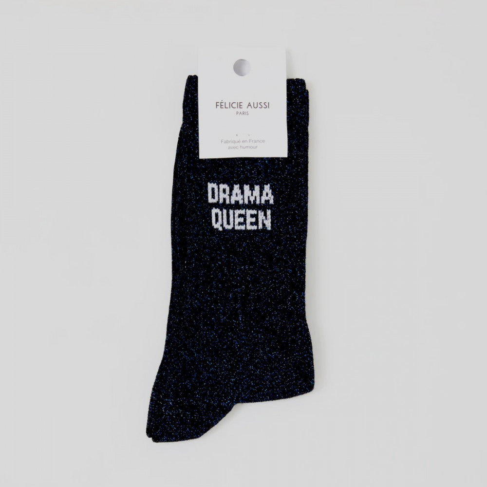 Chaussettes Drama Queen à paillettes galaxie
