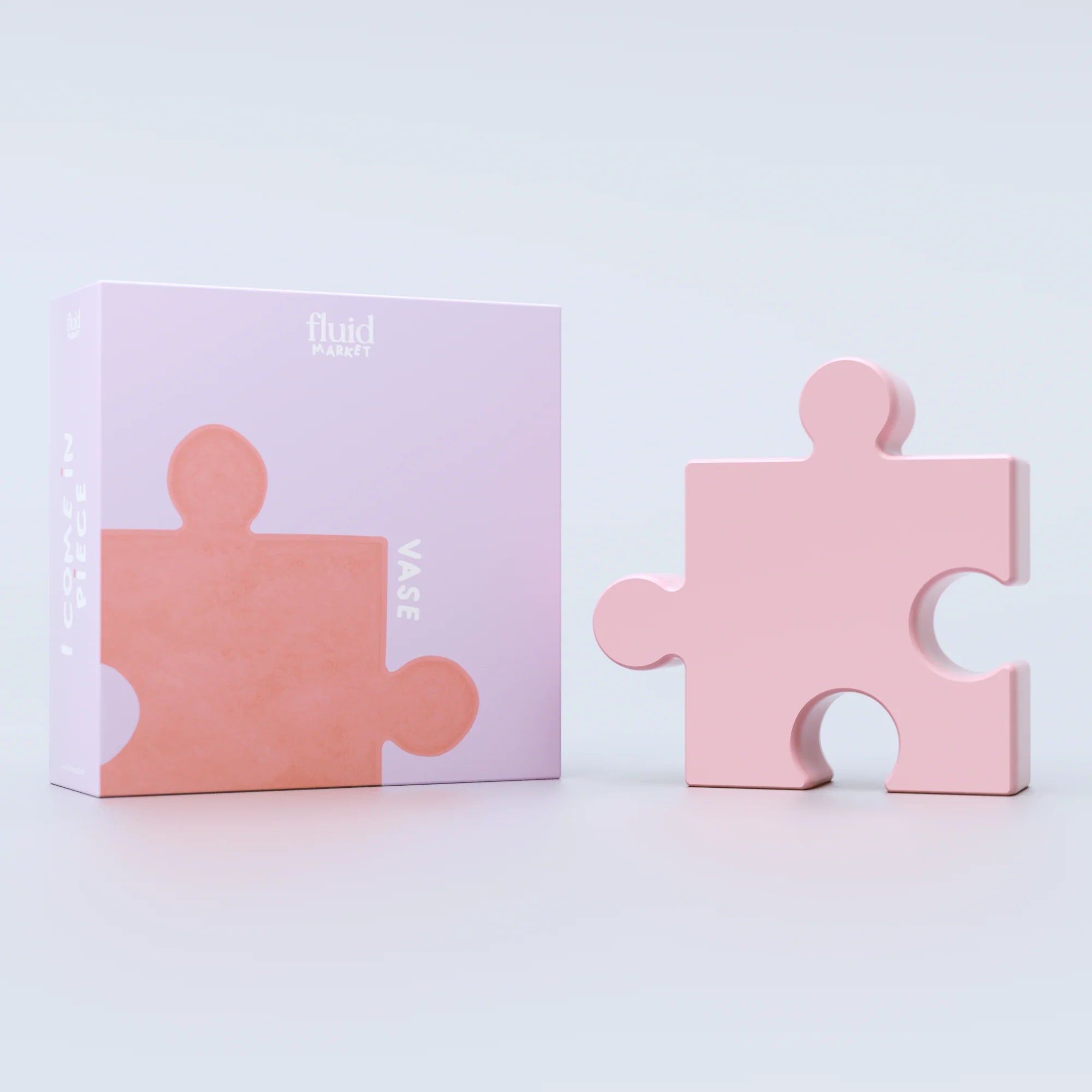 Vase Puzzle rose Fluid Market