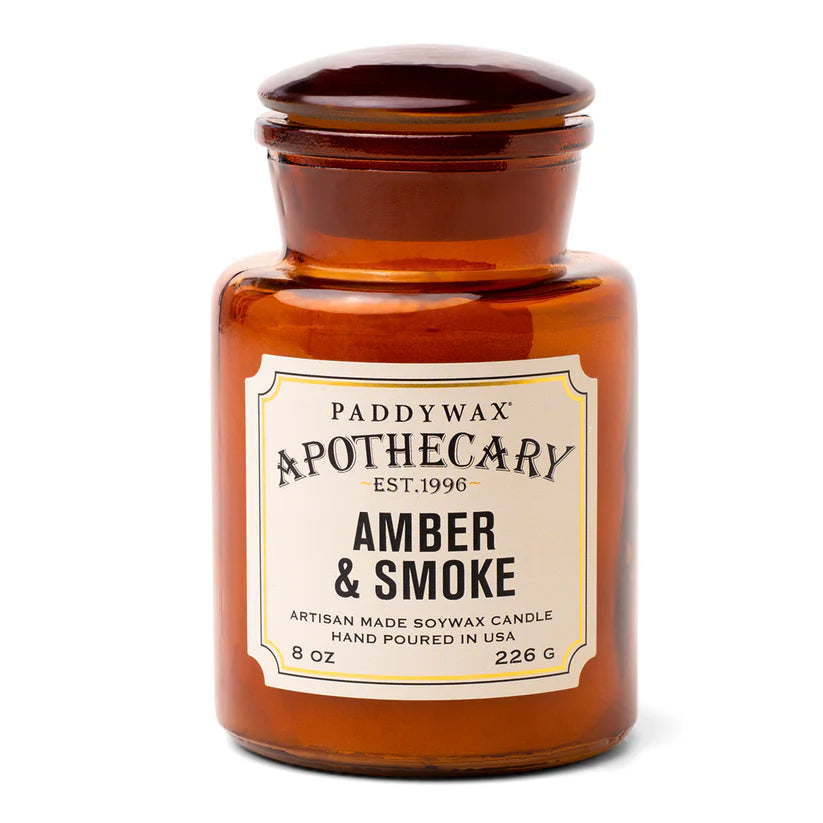 Bougie Apothecary 226 g ambre fumée