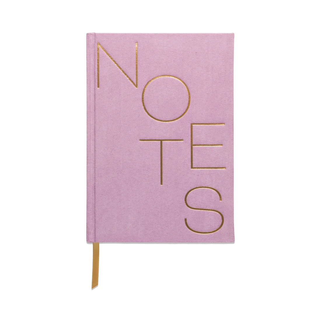 Journal relié en suédine Lilas