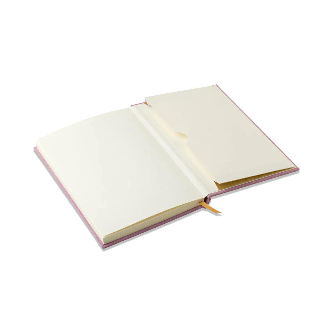 Journal relié en suédine Lilas