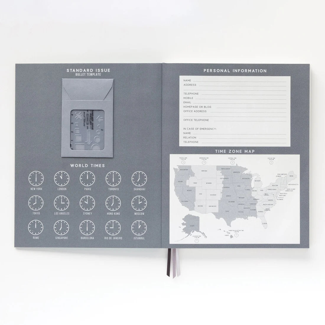 Bloc-notes planning Standard Issue cobalt & citron
