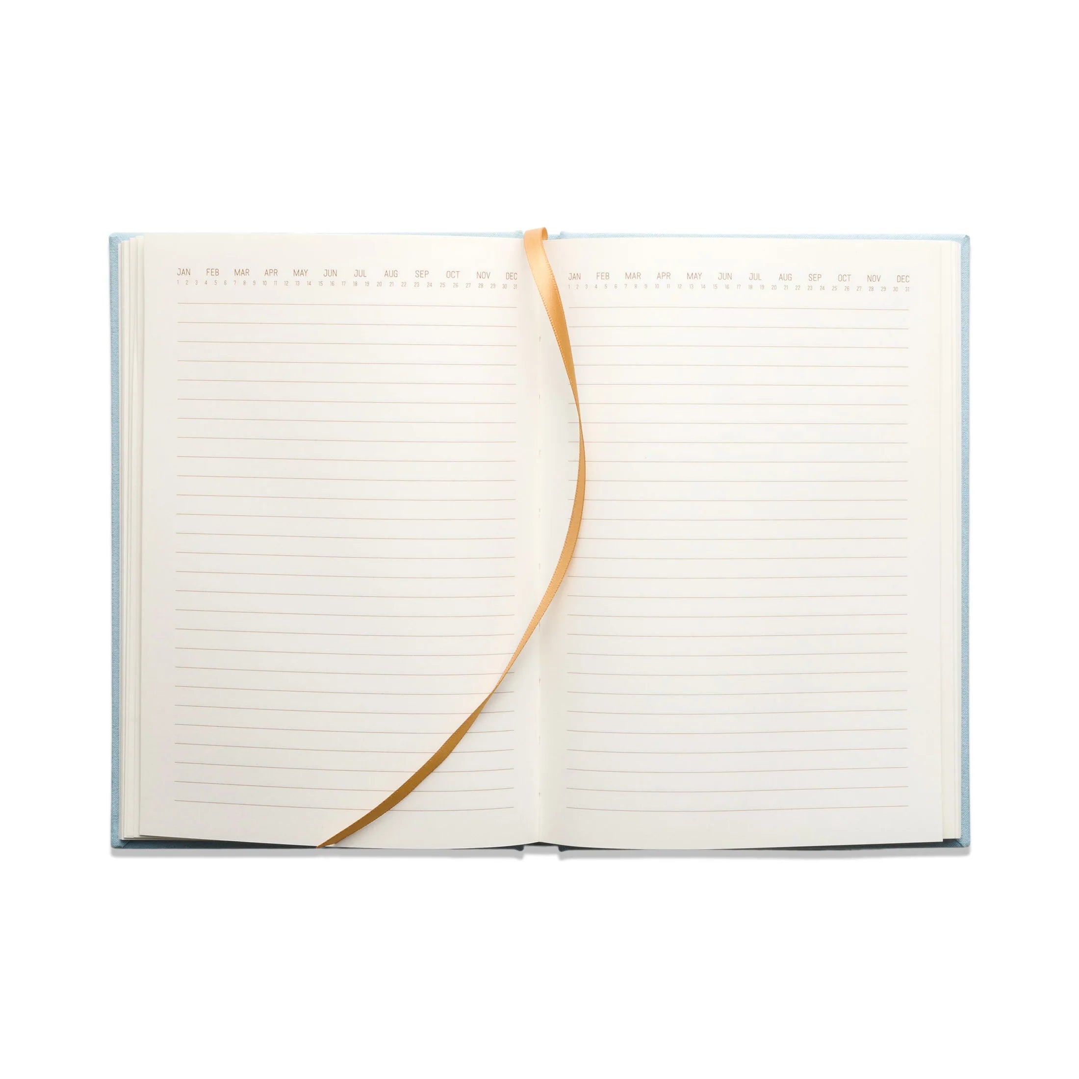 Journal relié en suédine Arch Dot, bleu