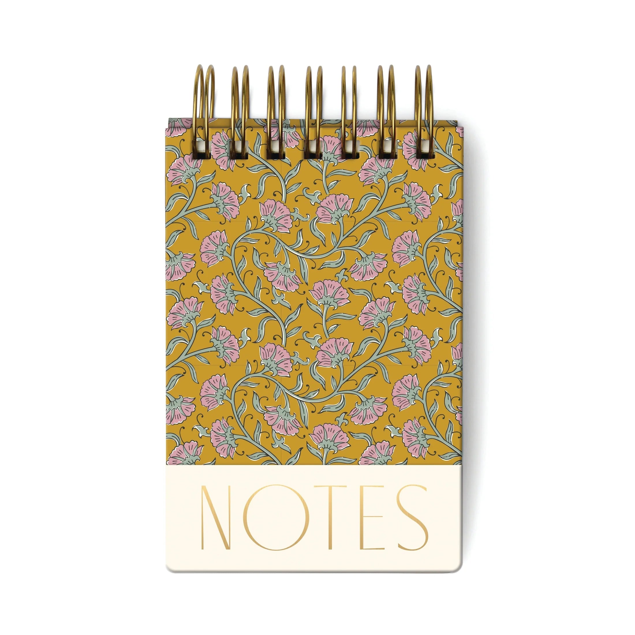 Bloc-notes double fil Chunky Floral Vintage Vert