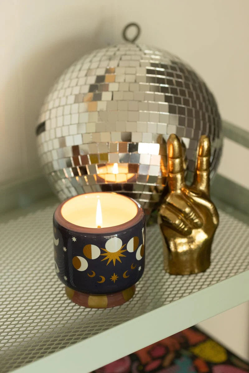Bougie Phases de la lune Jasmine et Rose