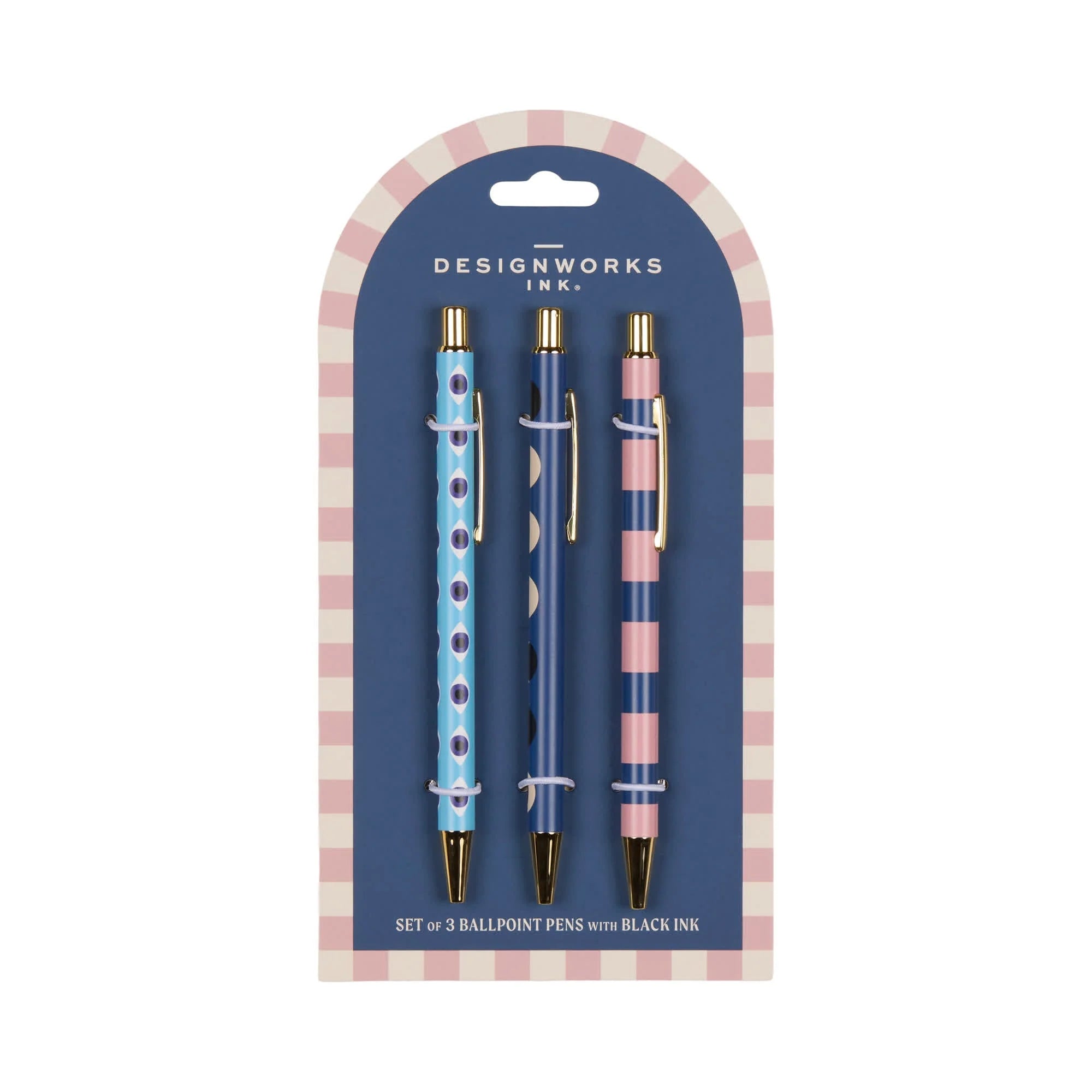 Stylos Adopo Oeil, Lune et Rayure, set de 3