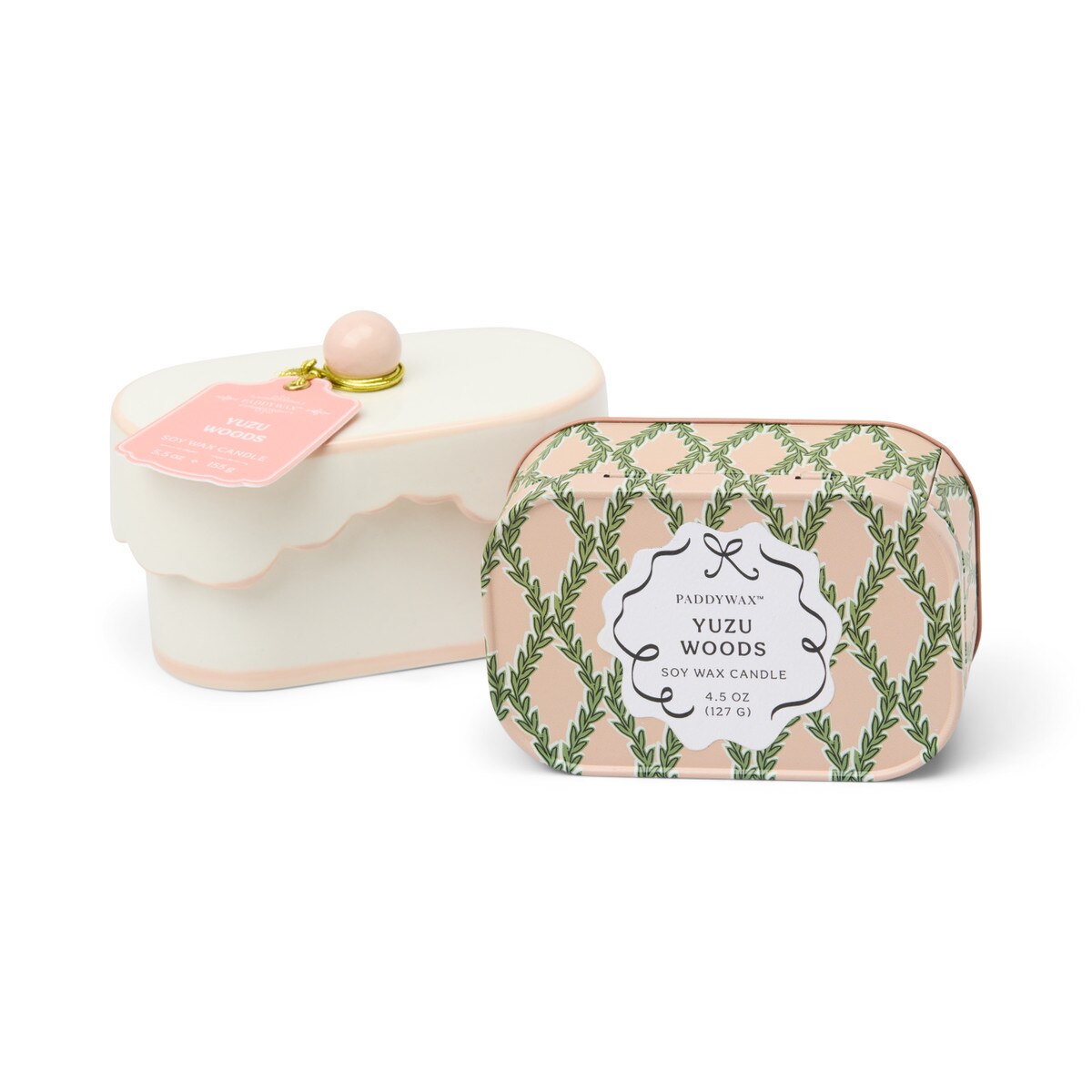 Candle — Chérie Yuzu ceramic candle, pink, 155g — view 2