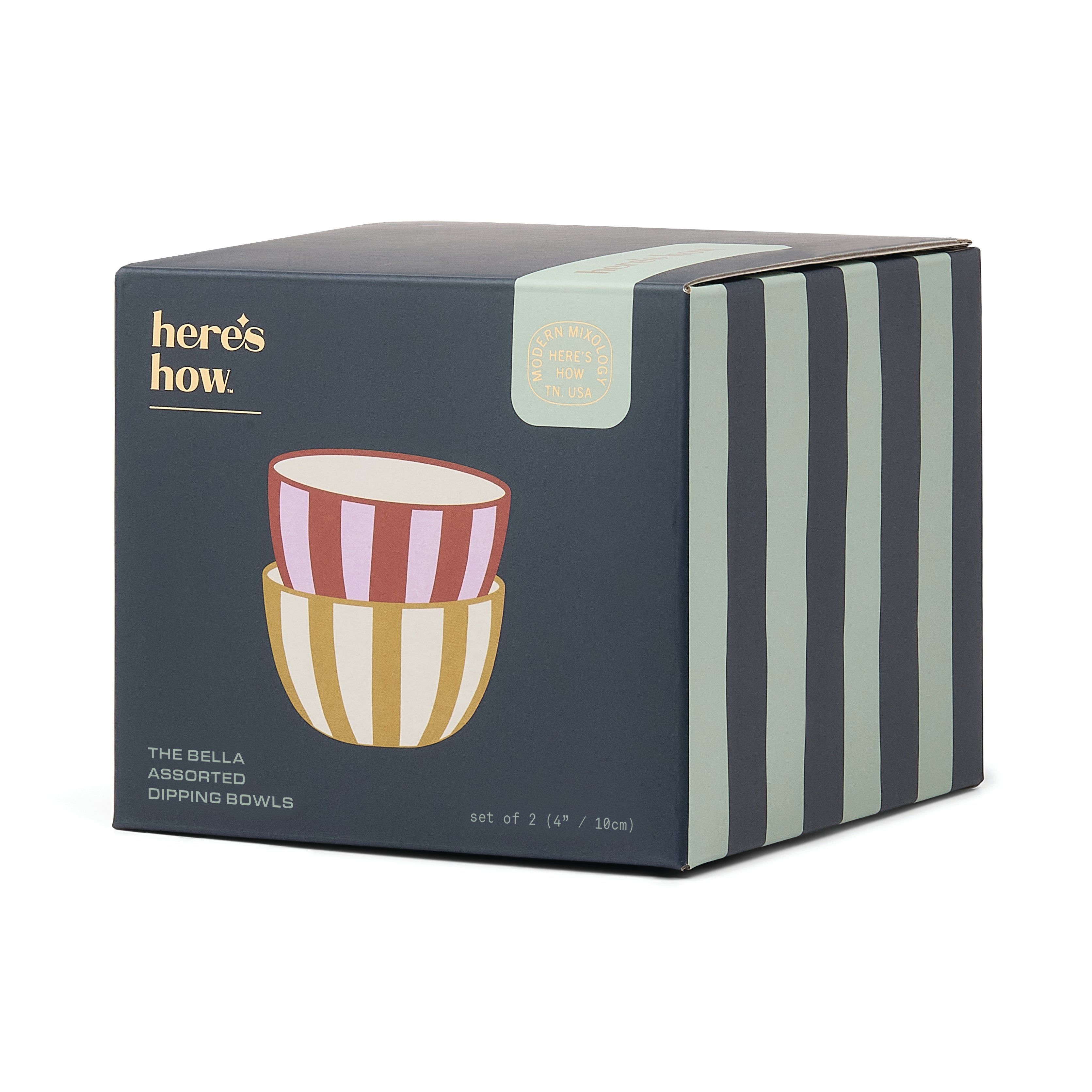 Bols à tremper Bella ocre et rouille (lot de 2)