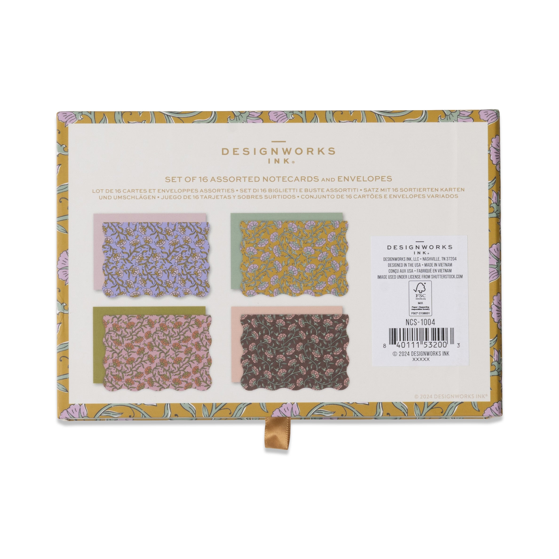 Cartes postales Florales vintage (coffret de 16 cartes)