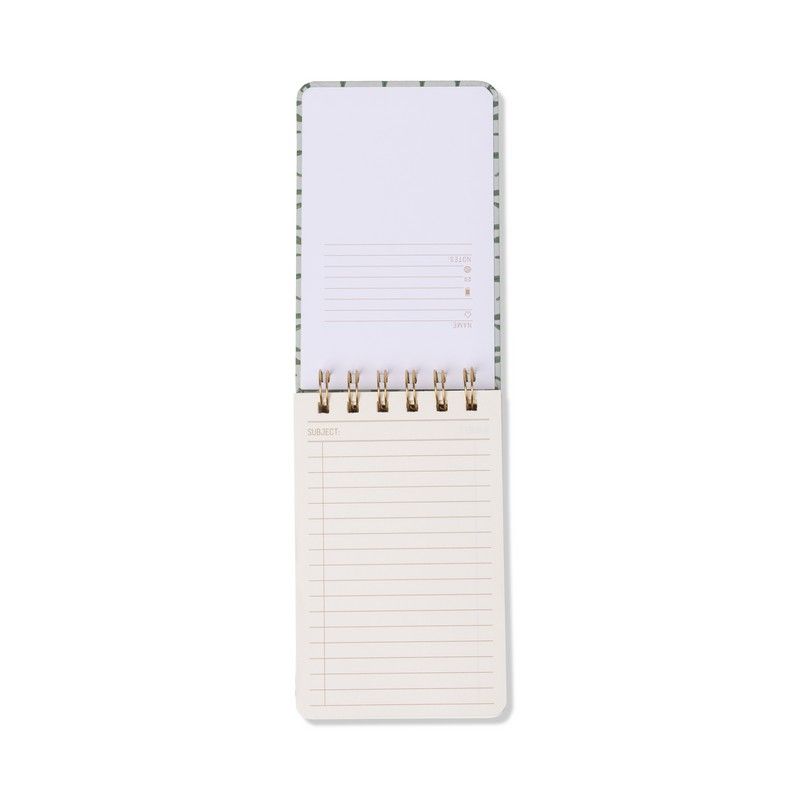 Bloc-notes double fil Tulip Vigne verte