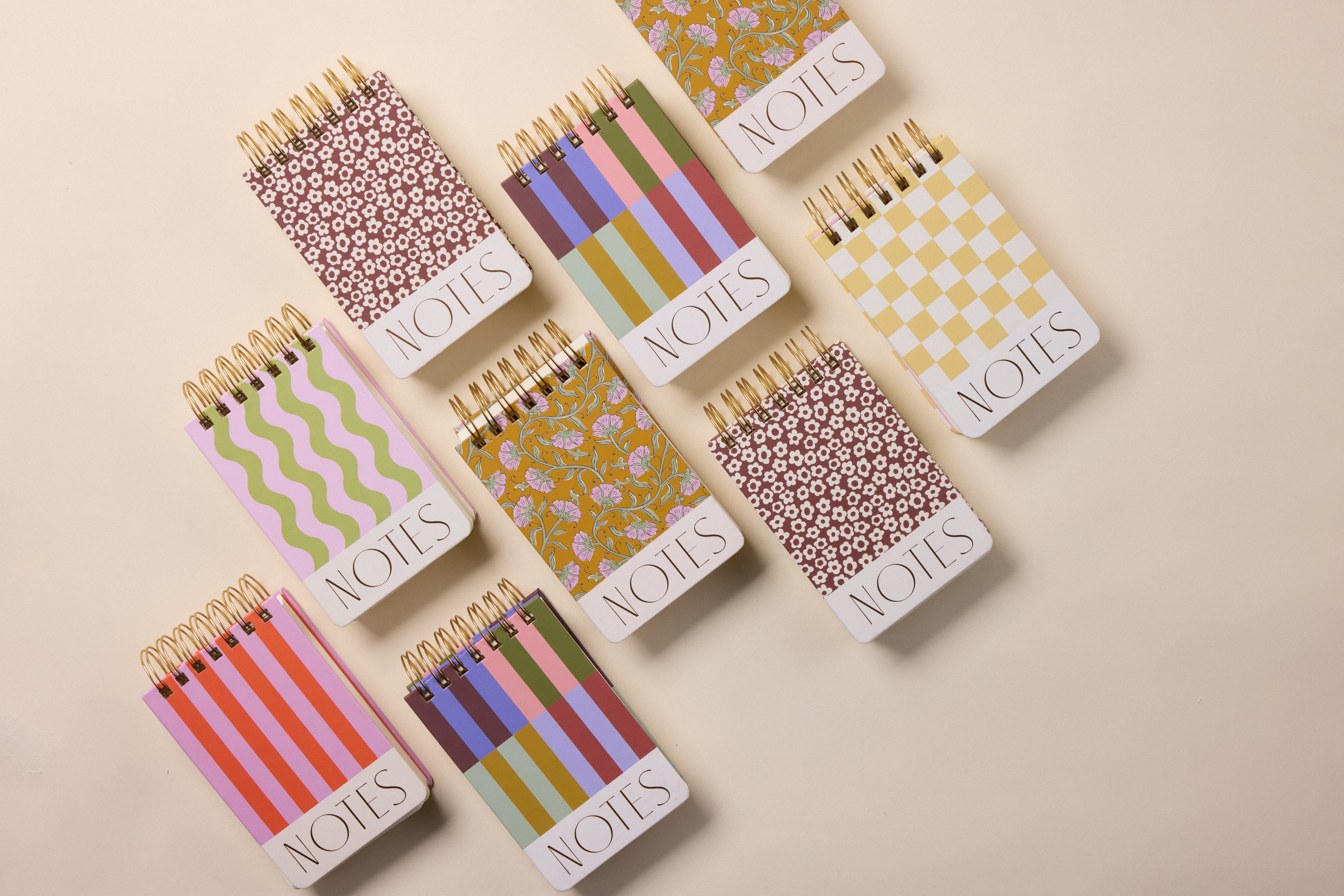 Bloc-notes double fil Wavy Stripes