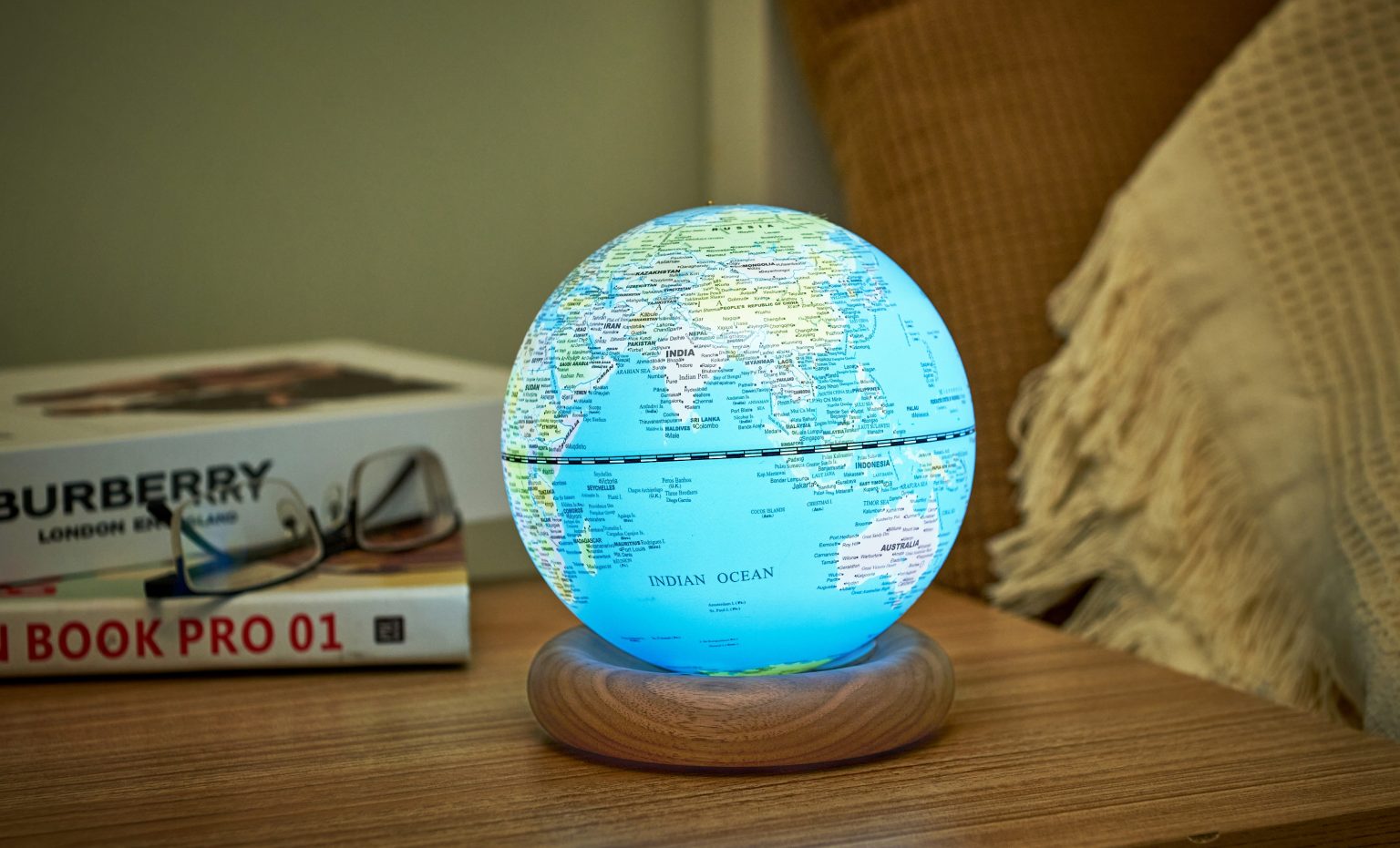 Mini globe Atlas lumineux