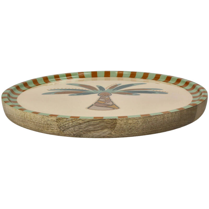 product images - Kersten - KER-KAL-6561 - Assiette Palmier bois manguier 2