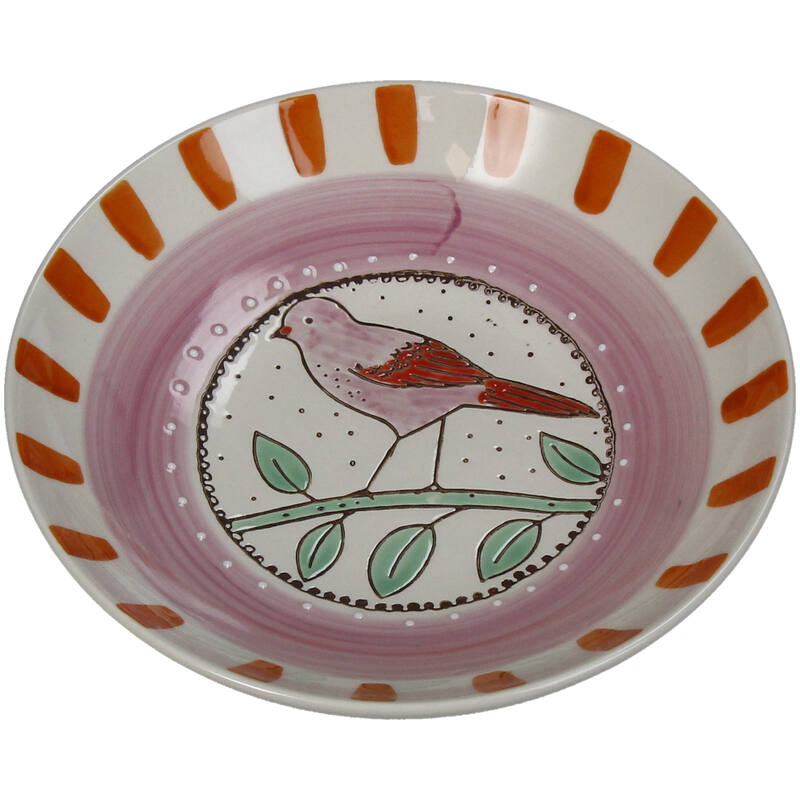 product images - Kersten - KER-KAL-7249 - Bol Oiseau et rayures gres 1