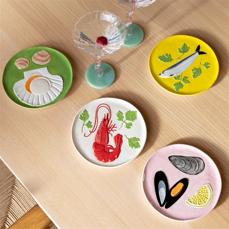 &Klevering De la Mer Dessert Plates Set of 4