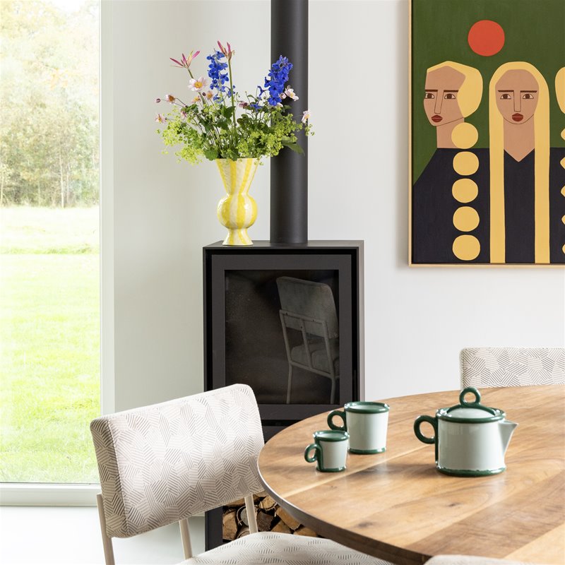 Tasses espresso Loop en grès vert 10 cl