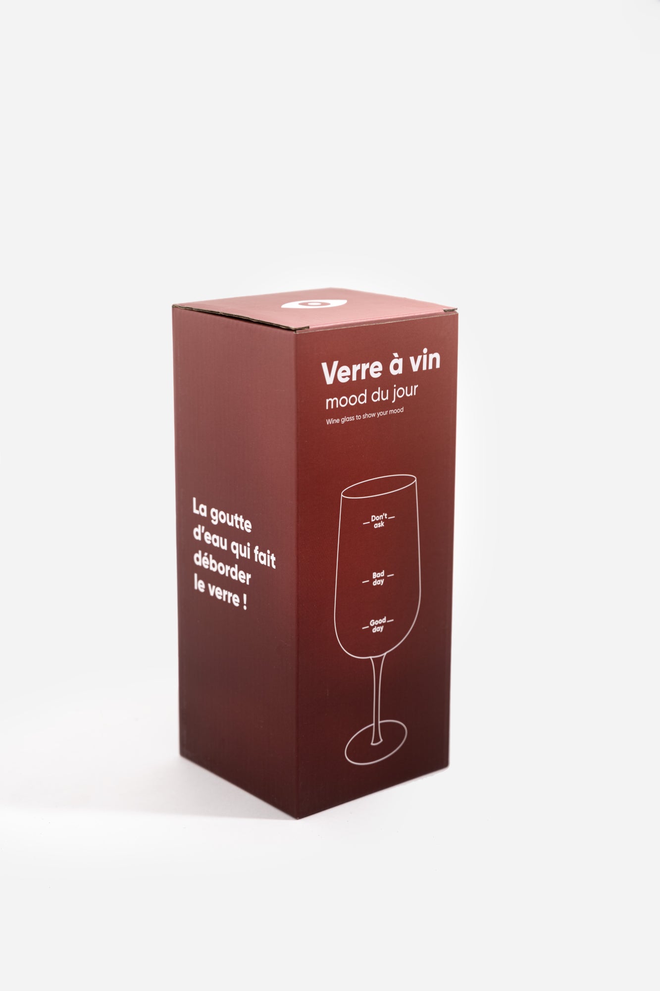 Verre à vin pour montrer son humeur